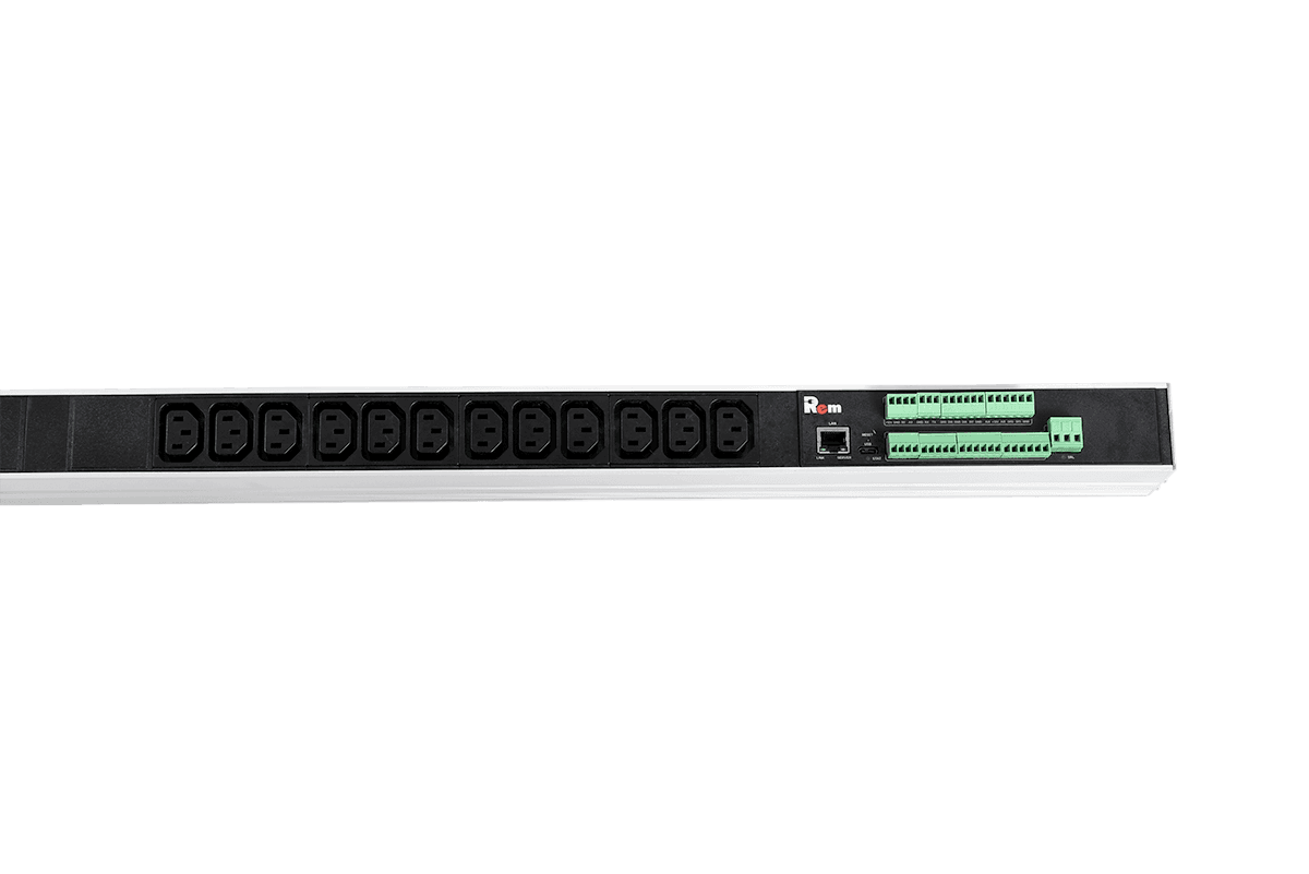 Блок розеток вертикальный Rem-2MC,LINUx,мониторинг,измерение,3_16A,36C13,1420мм,вxIEC309,шнур 3м