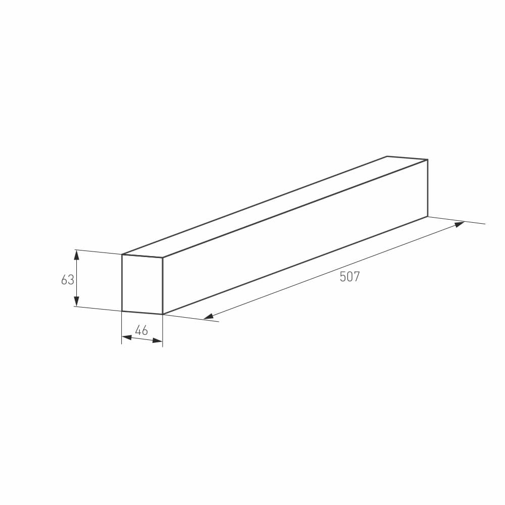 Трек MAG-TRACK-4563-500 (BK) ( IP20 Металл, 3 года)
