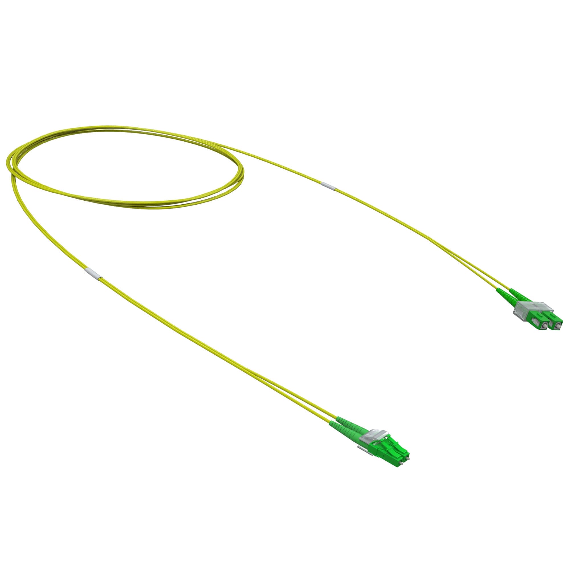 Патч-корд оптический переходной двухволоконный (Duplex) LC-APC/SC-APC, 9/125 OS2, 3 м