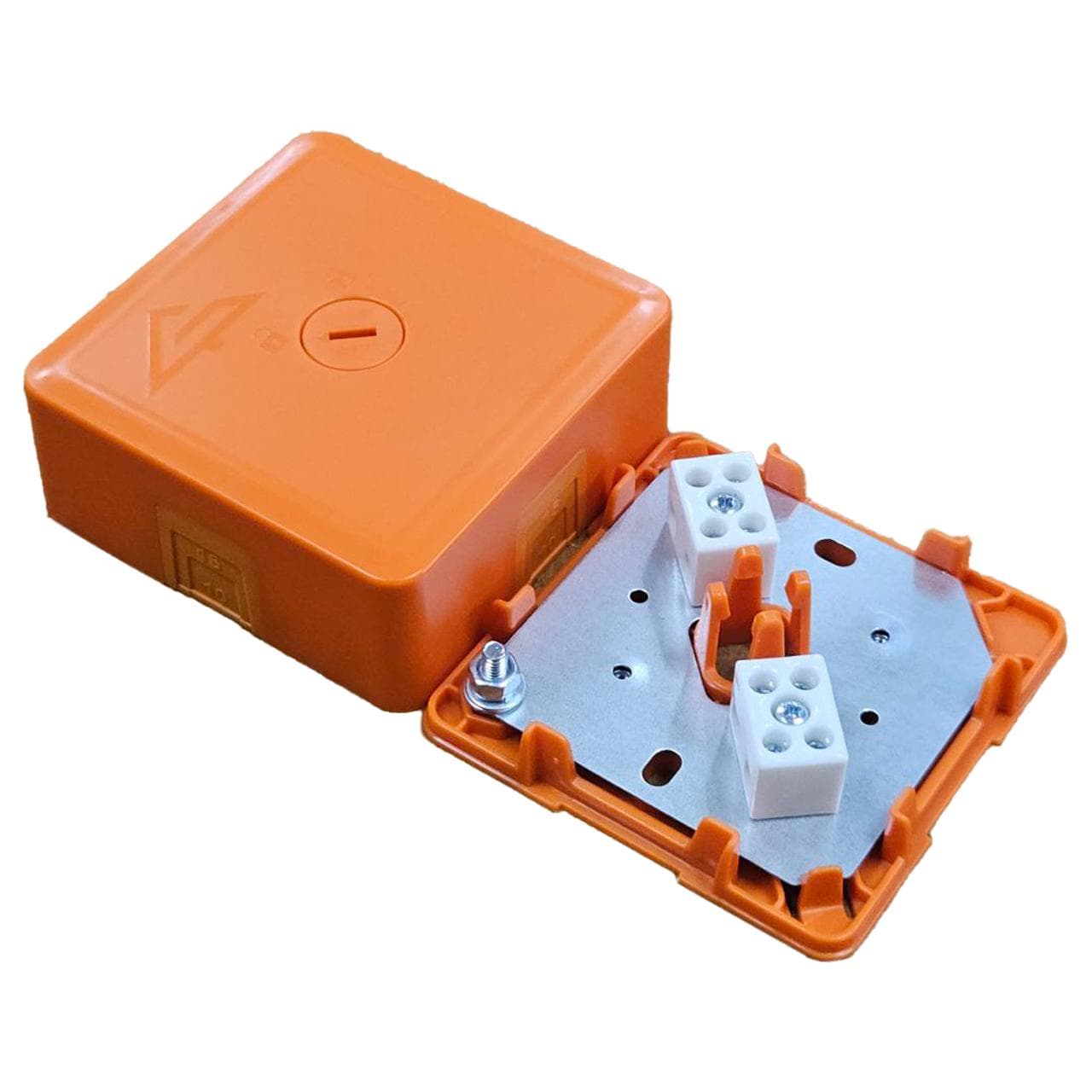 Коробка монтажная огнестойкая КМ-О (4к)-IP41-s-оранж