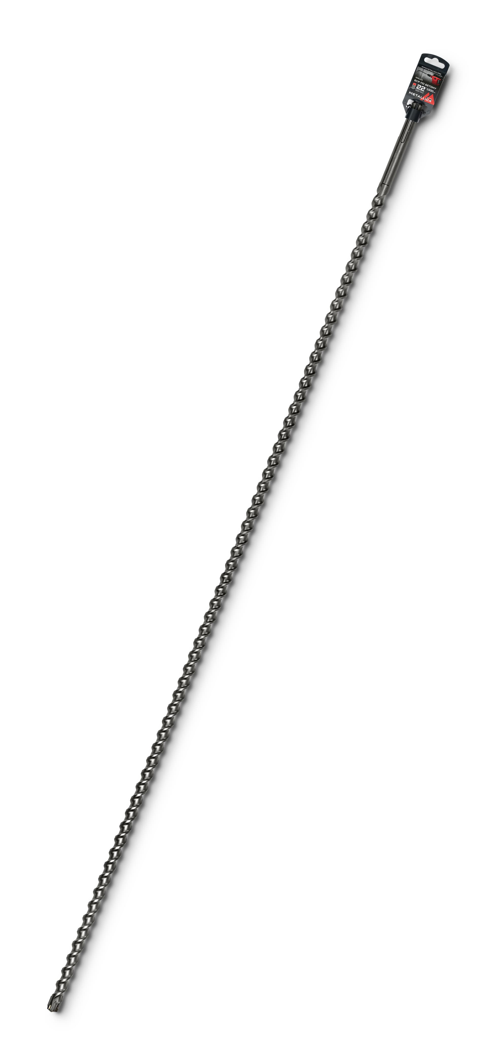 Бур по бетону SDS-max 22х1500/1360 мм, Х-напайка, 2 спирали