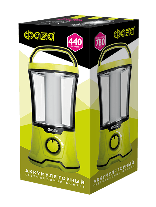 Фонарь аккумуляторный AccuF5-L20W-gn (зел.)