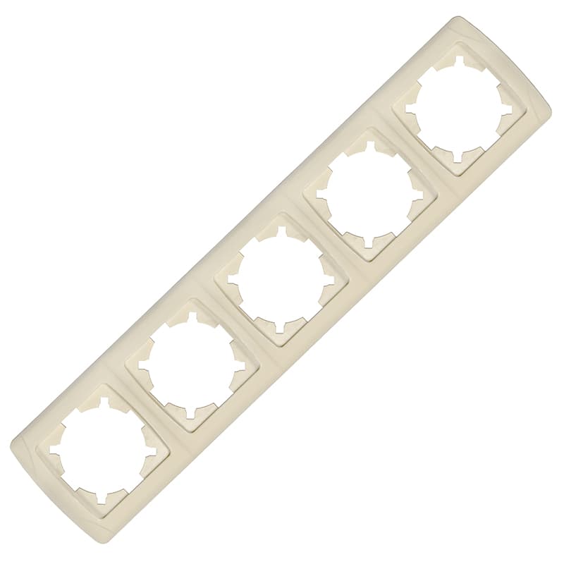 Маргарита Маргарита рамка пятиместная горизонтальная  сл.кость (ivory) (еврослот)