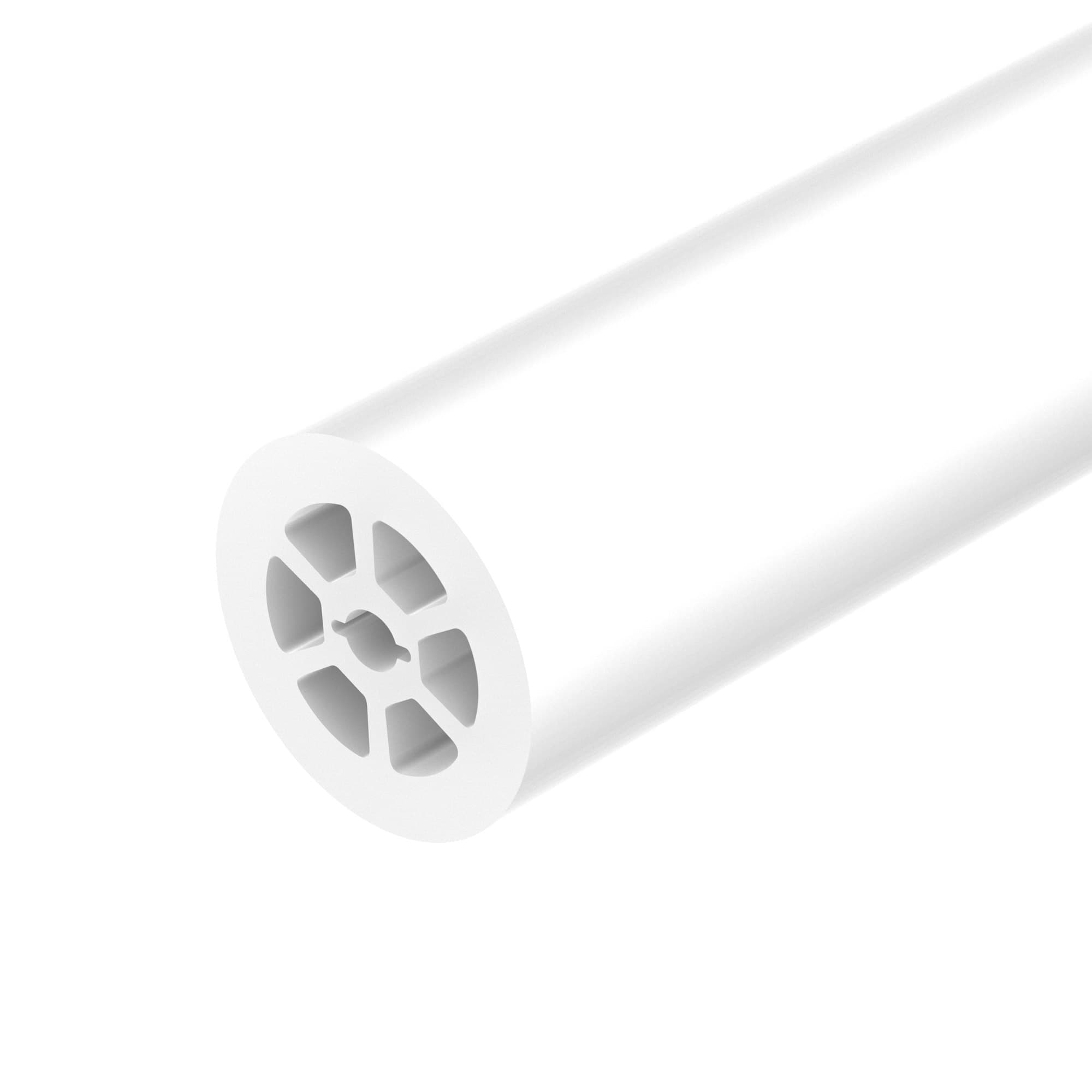 Профиль силиконовый WPH-FLEX-D40-360deg-S10-5m WHITE (Силикон)