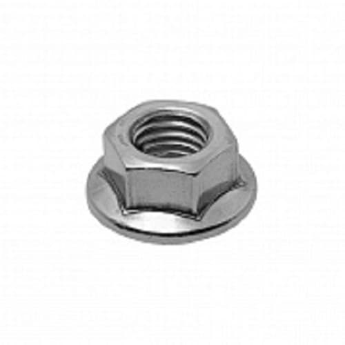 DIN 6923 Гайка М20 5 ZN шестигранная с фланцем и   насечками оцинкованная