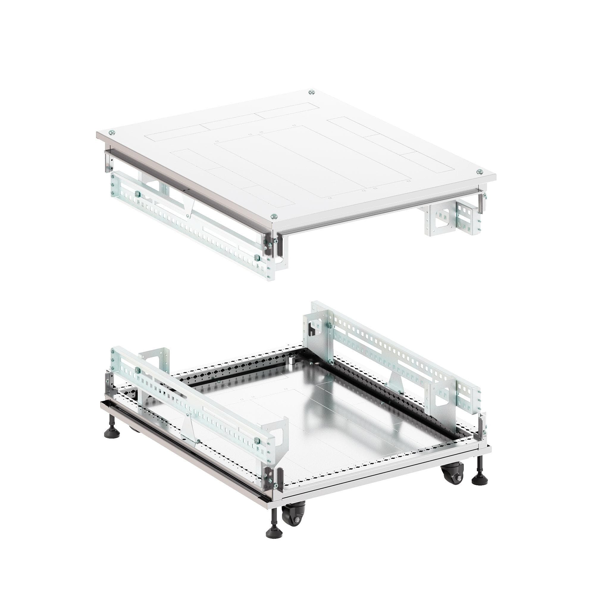 Крыша основание преперфорированные IT-CQE 800x800, RAL7035