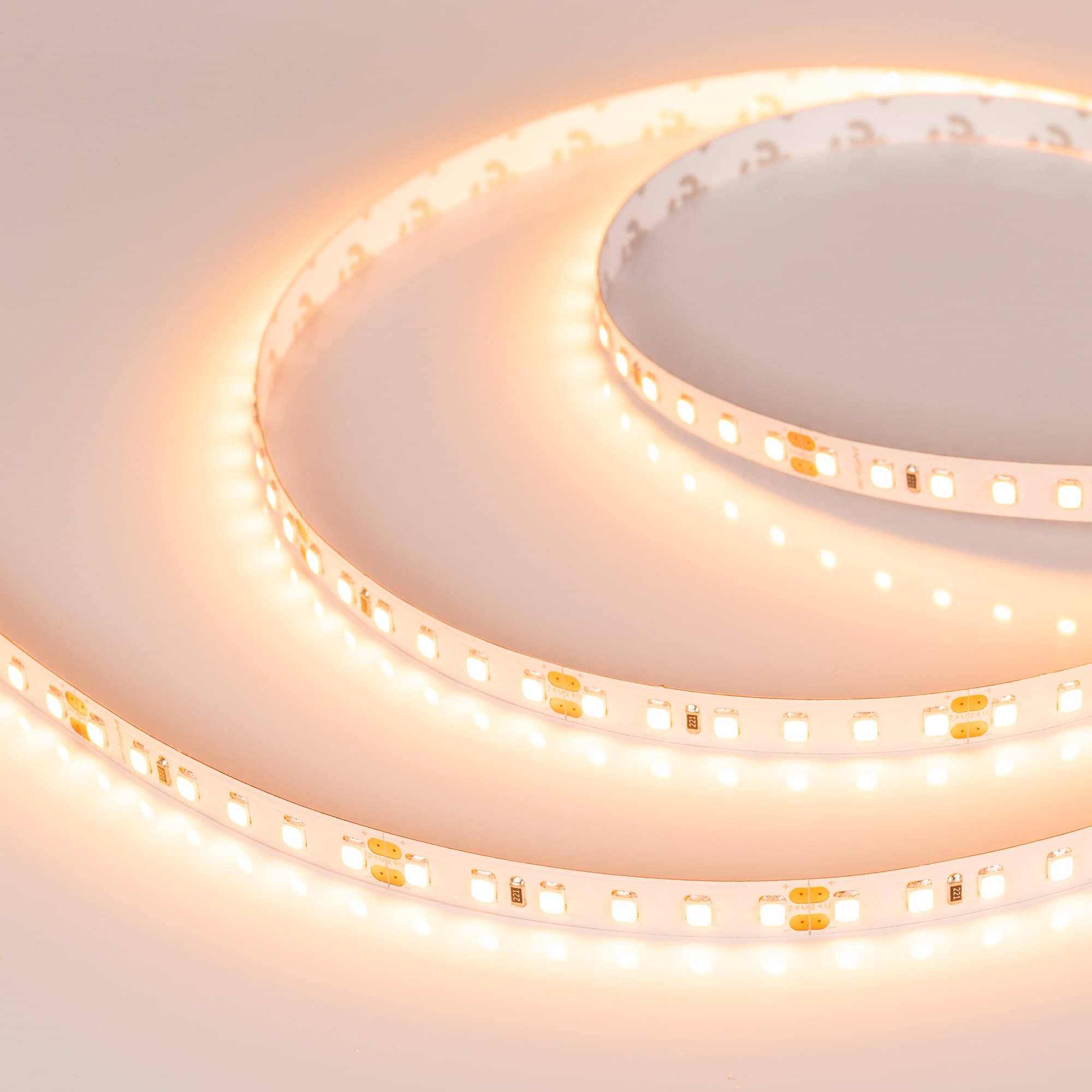 Лента светодиодная 9.6 Вт/м 24В 2400K IP20 120LED/м RT-A120-8-11mm SMD 2835 5 м