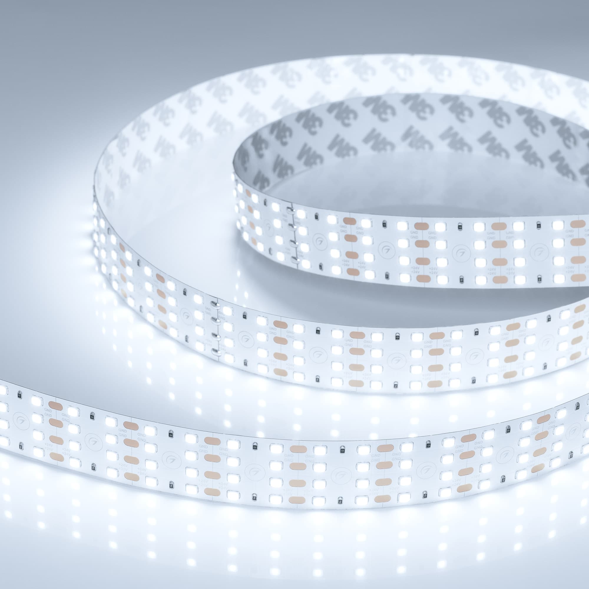 Лента светодиодная 25Вт/м 24В 6000K IP20 320LED/м UL-A320-24mm SMD 2835 3 м