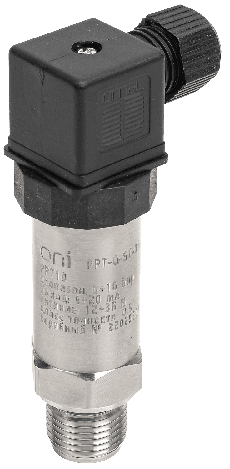 Преобразователь избыточного давления PPT10 0-4Бар 4-20мА G1/2 DIN43650
