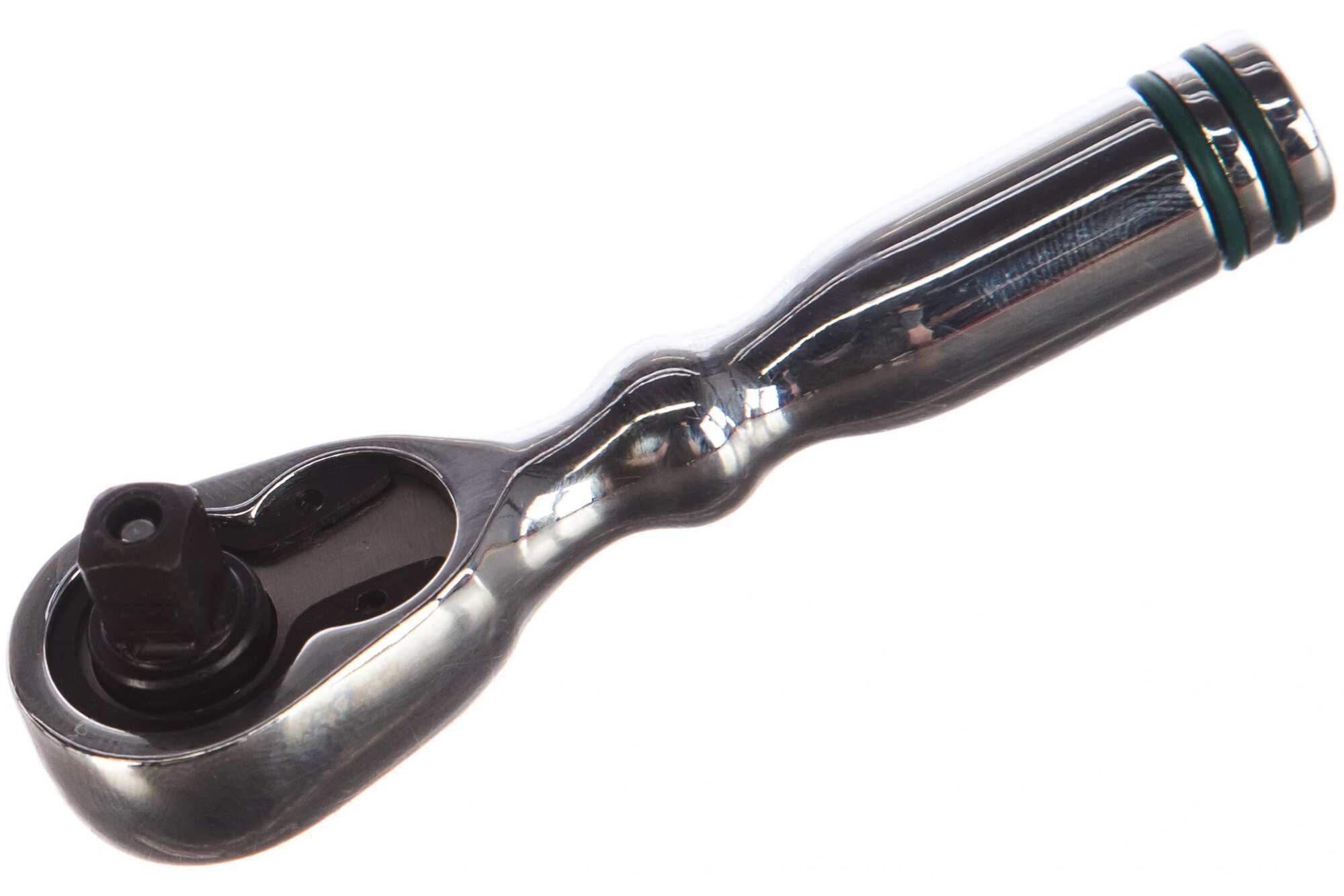 Рукоятка трещоточная укороченная 1/4''DR, 48 зубцов, 90 мм