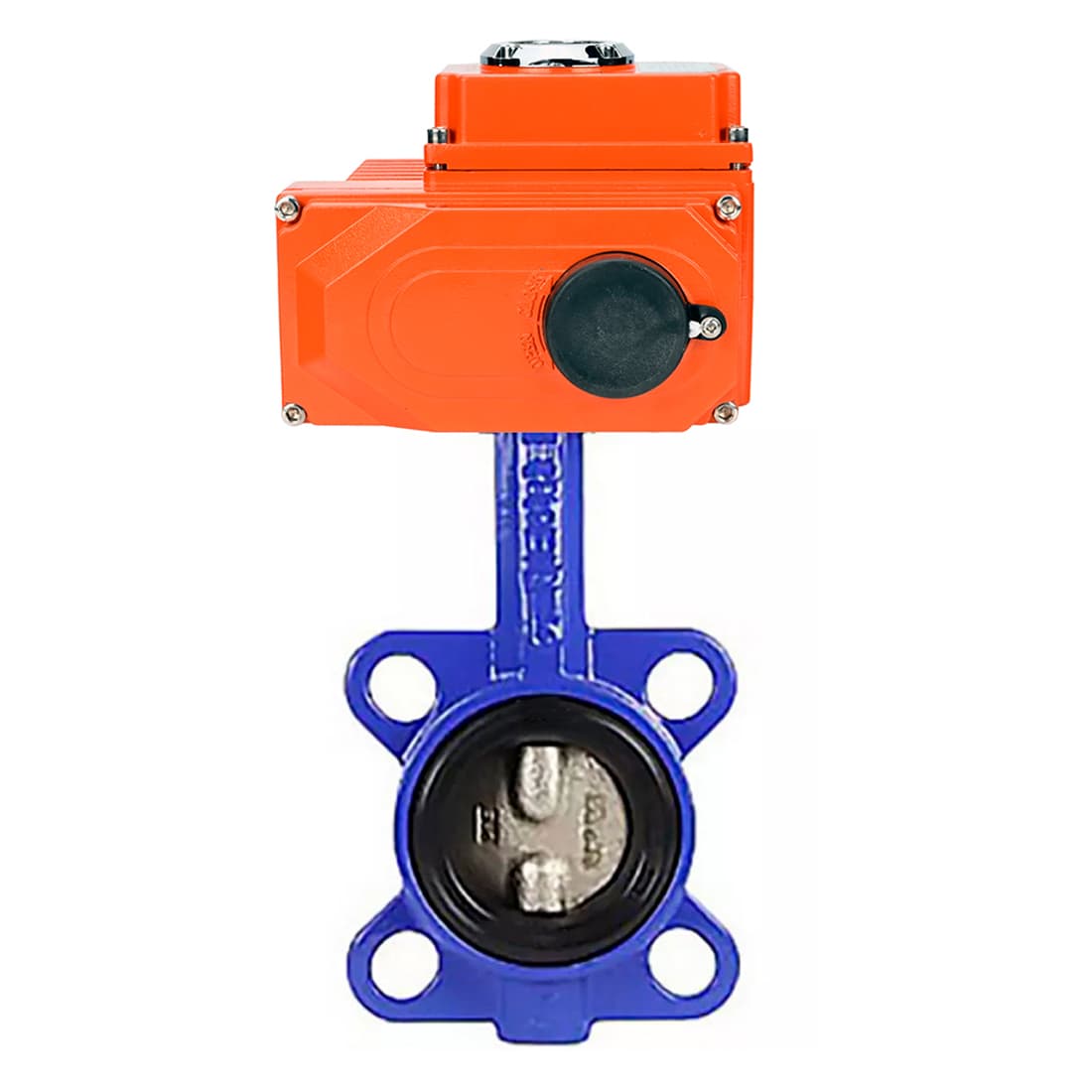 Затвор дисковый поворотный GGG50-316L-EPDM Ду40 Ру16, корпус чугун GGG50, диск нержавеющая сталь 316L, с электроприводом QT2-003-220VAC