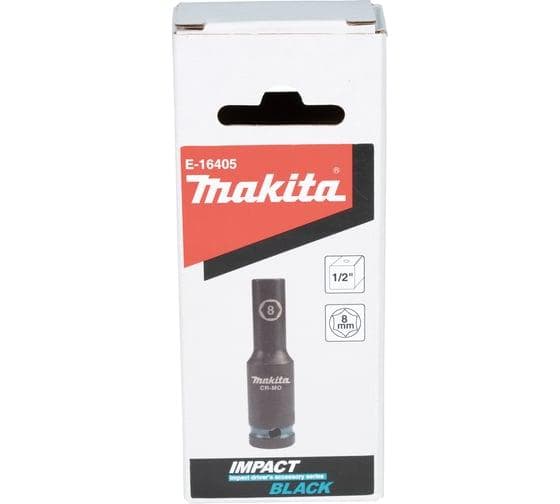 Головка торцовая ударная удлиненная Impact Black 1/2'' 8x81,5 мм
