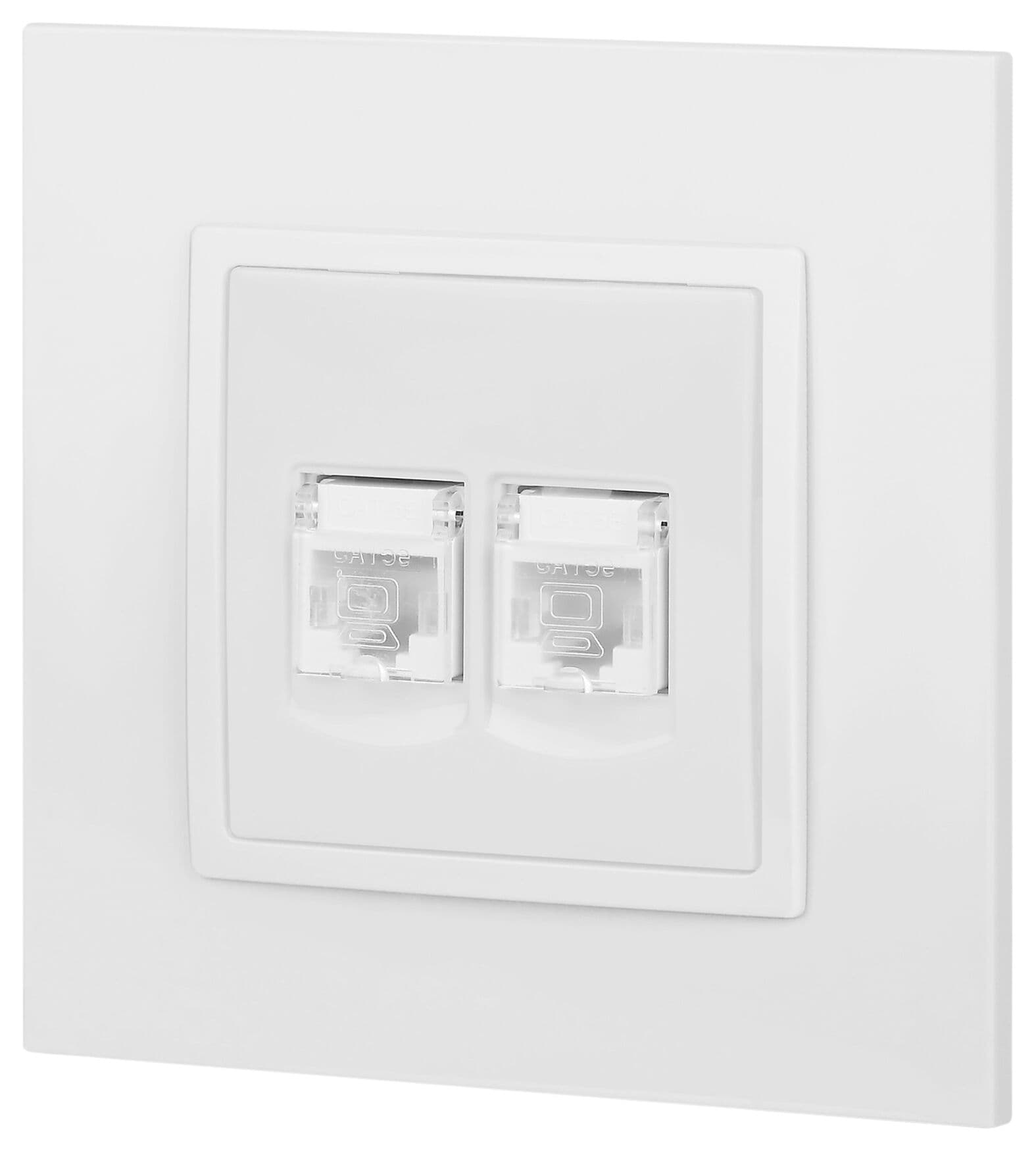 Розетка 2хRJ45, Эра Elegance, белый, 14-3108-01