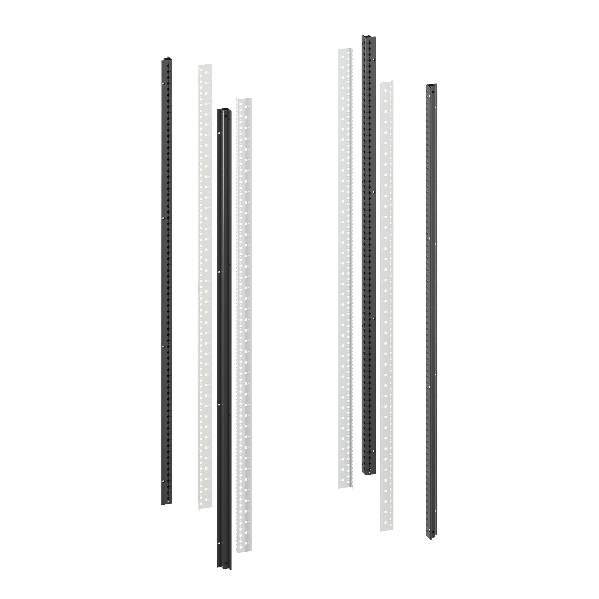 Стойки вертикальные комплект для 38U IT-CQE       RAL9005