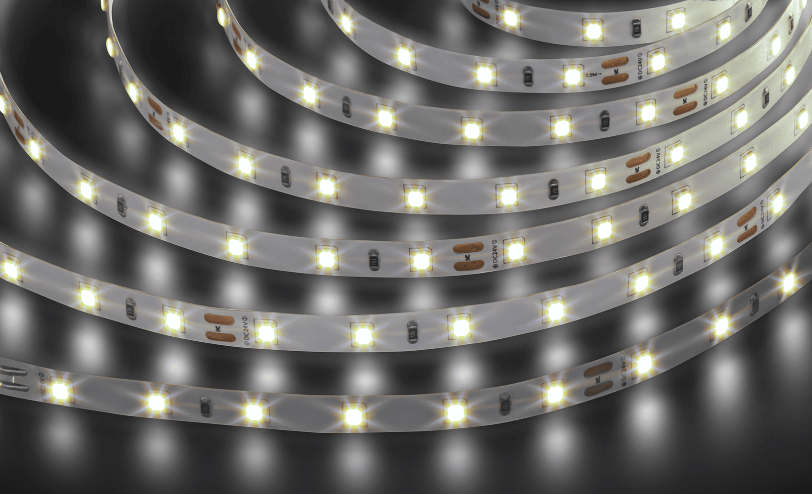 Лента светодиодная 4.8Вт/м 24В 4000К IP20 60LED/м NLS-2835 5м