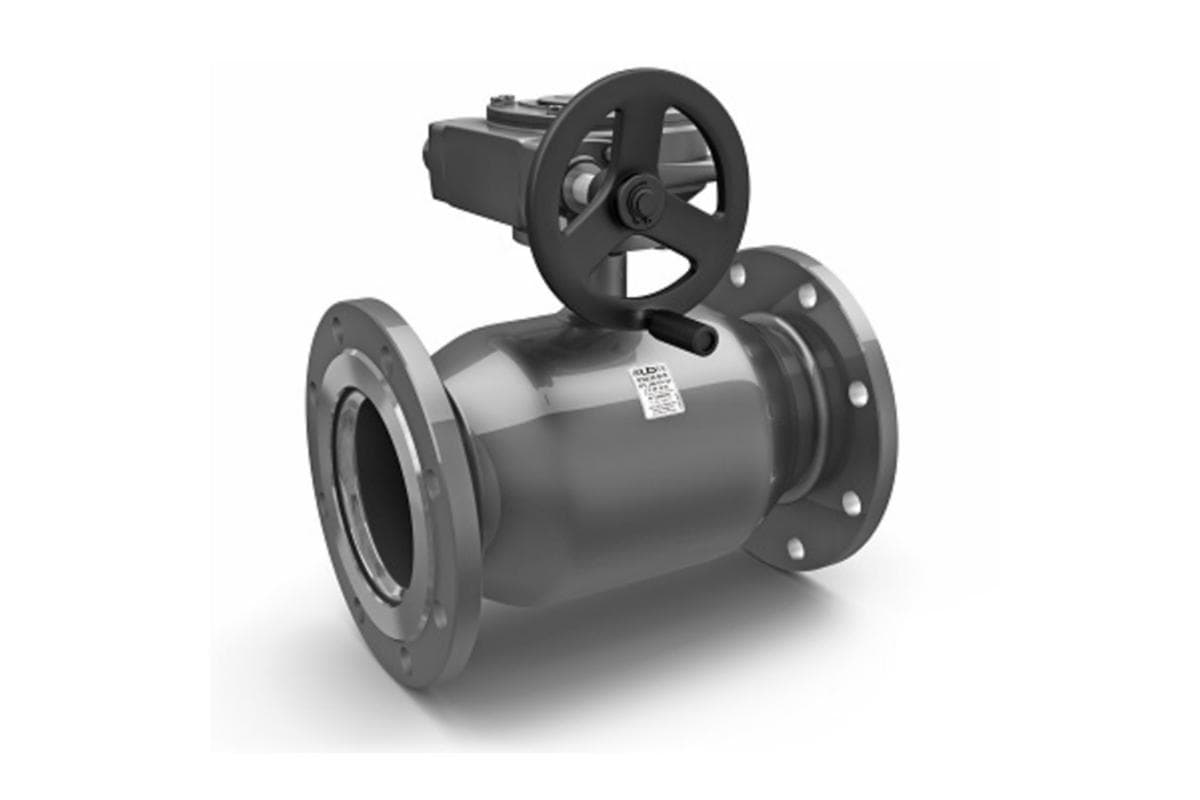 Кран шаровой стальной цельносварной фланцевый стандартнопроходной DN400/305 PN16 с редуктором