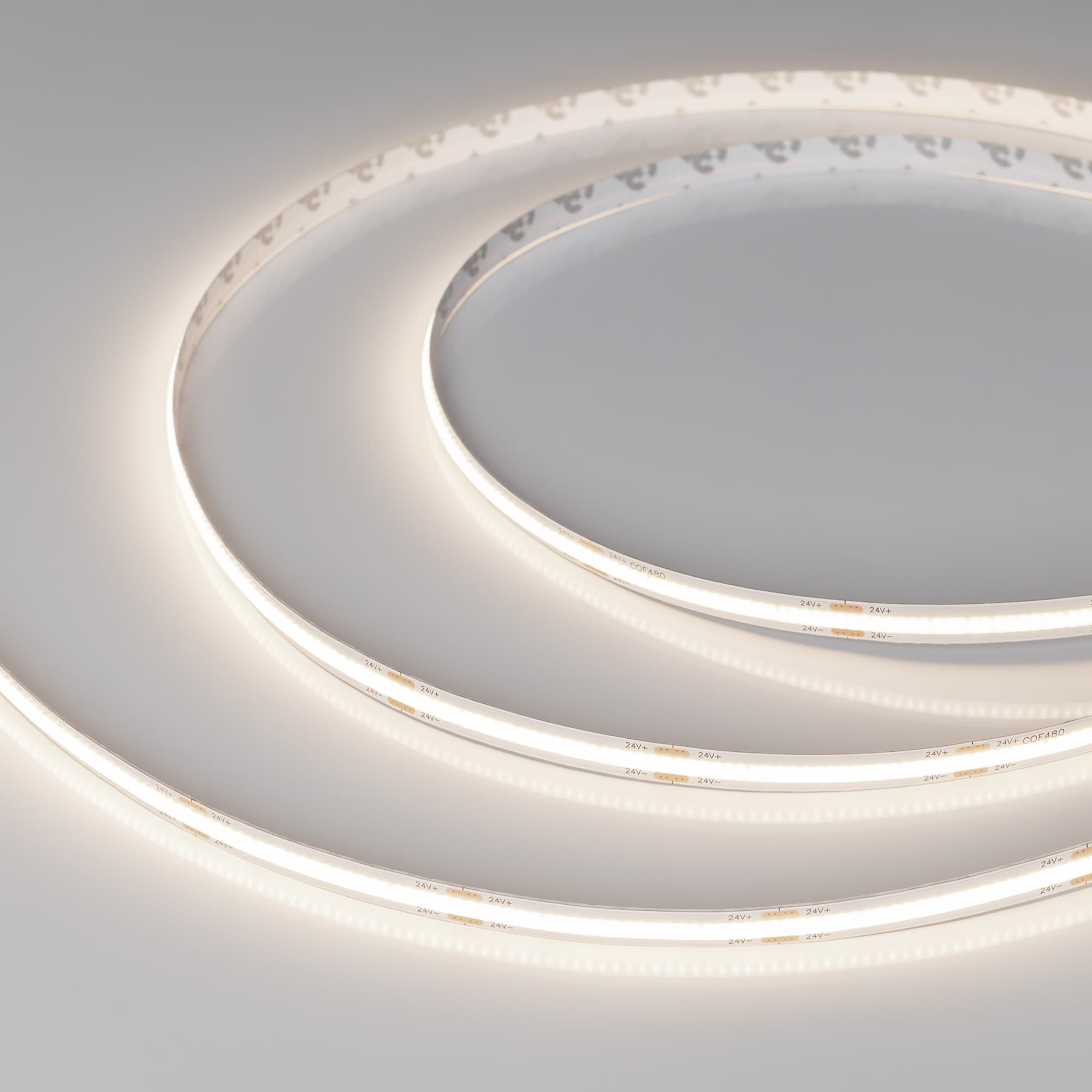 Лента светодиодная 10 Вт/м 24В IP20 4000K 480LED/м COB-X480-8-10mm CSP 20 м