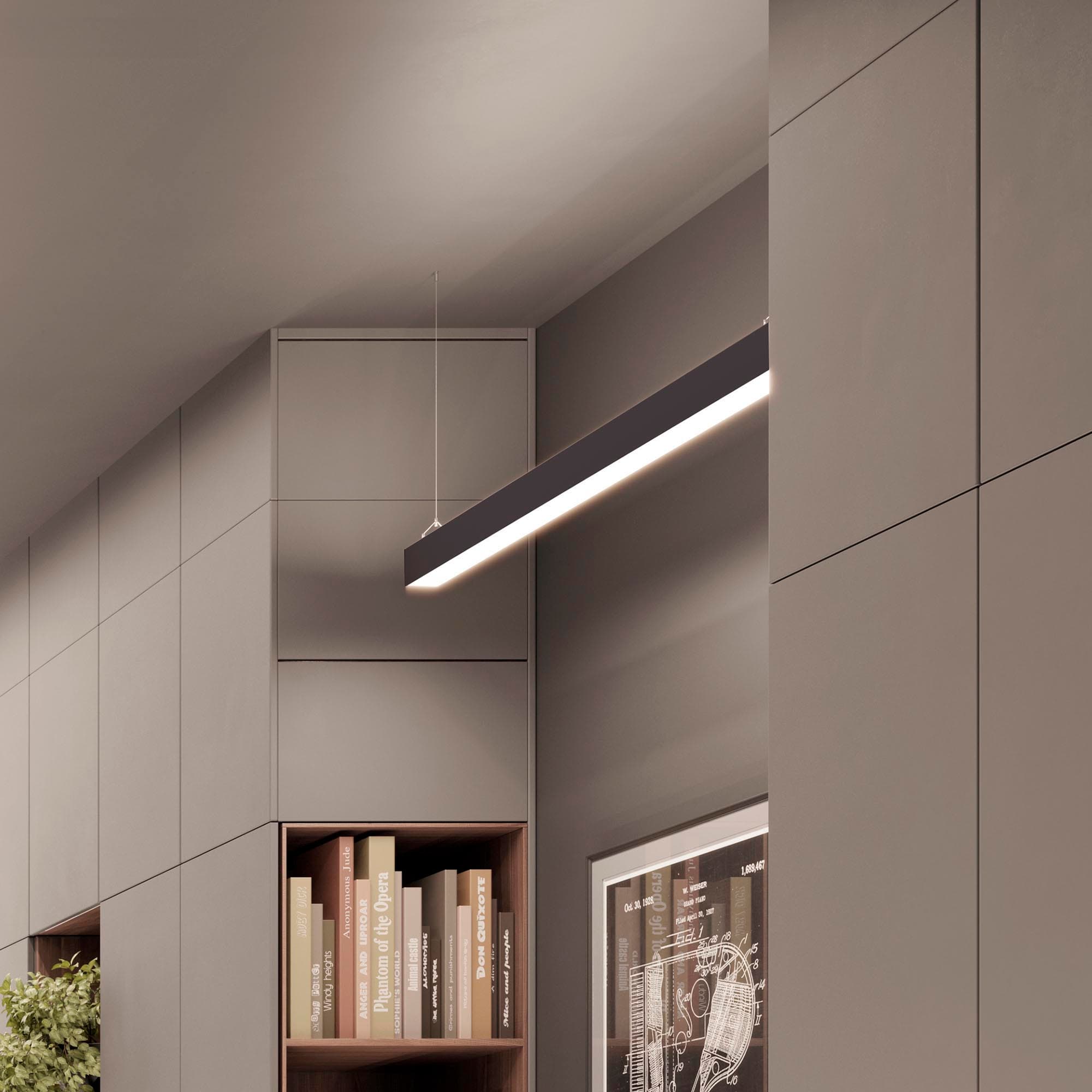 Профиль LINE-6070-2000 ANOD BLACK (Алюминий)