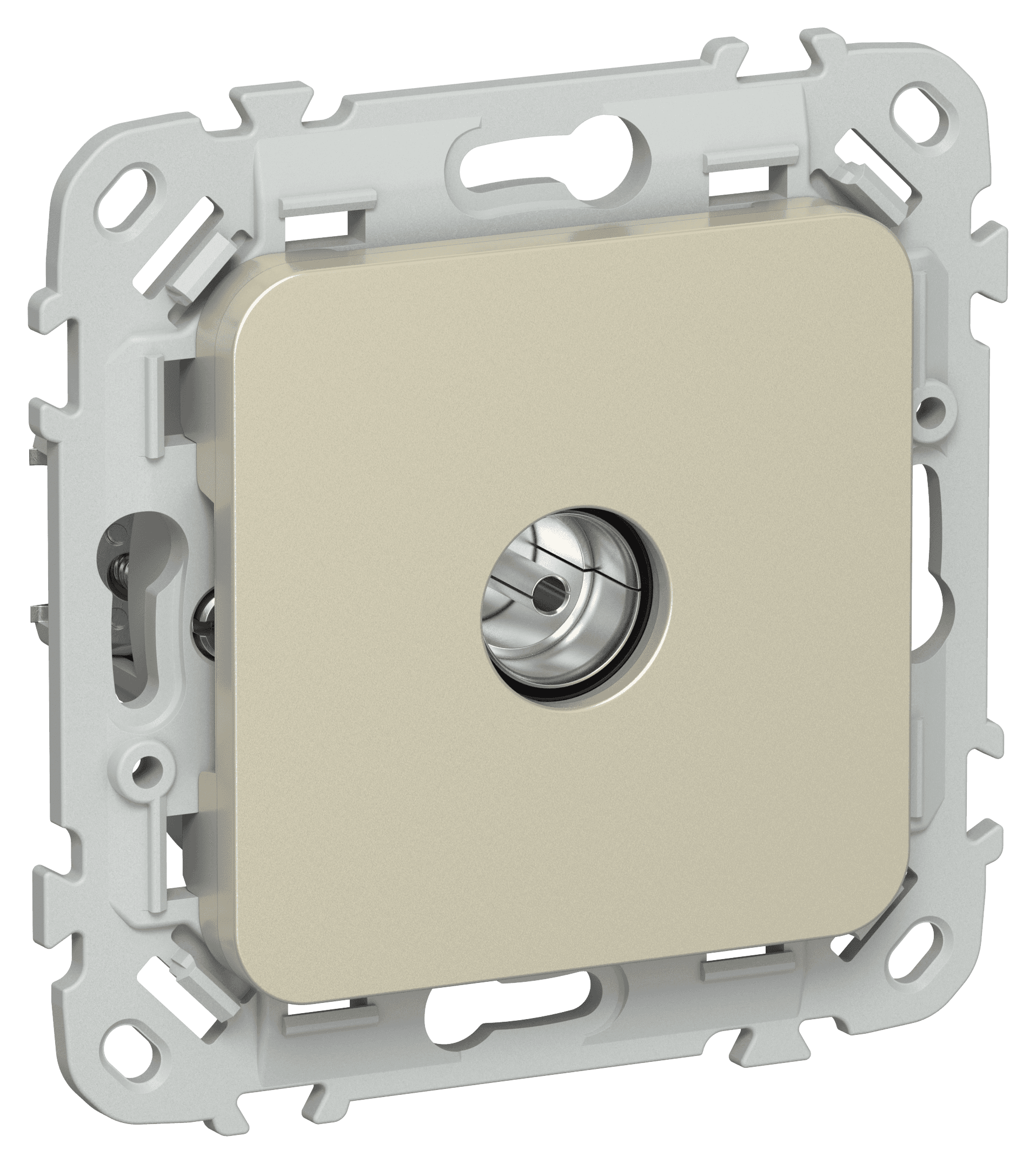 FLITE Розетка TV оконечная тип F РТВф-1-1-1-ФлШ шампань IEK