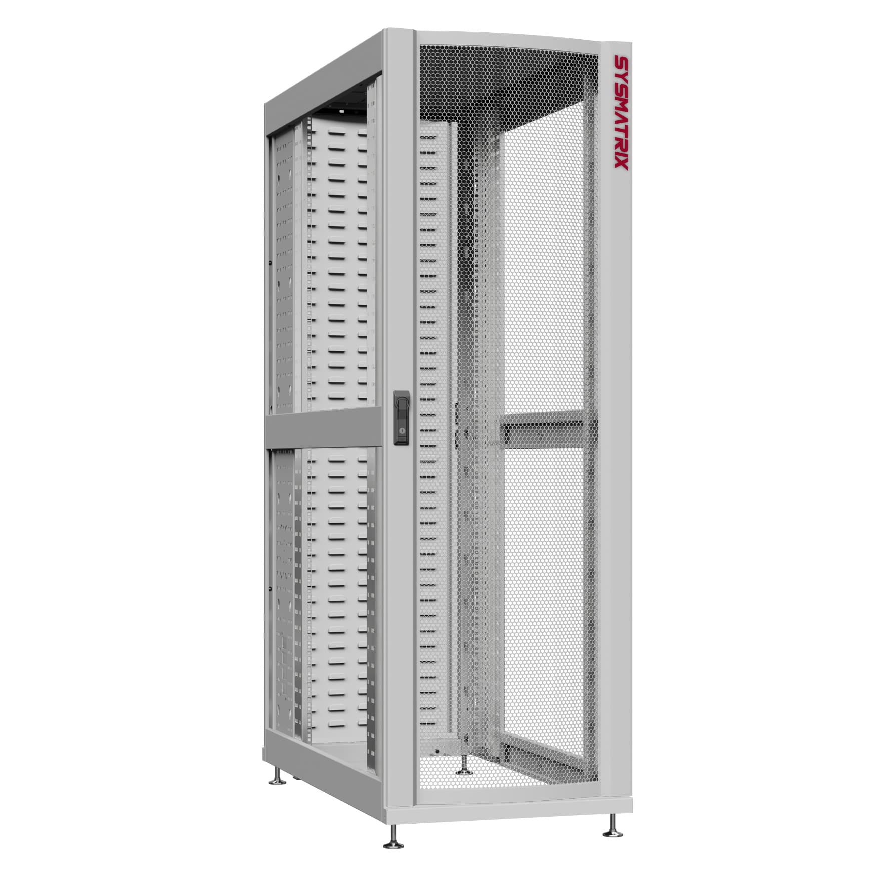 Шкаф серверный 42U 600х1200 передняя дверь: одностворчатая перфорированная IP20. задняя дверь: протект IP41. боковые панели: без. цвет: серый RAL7035