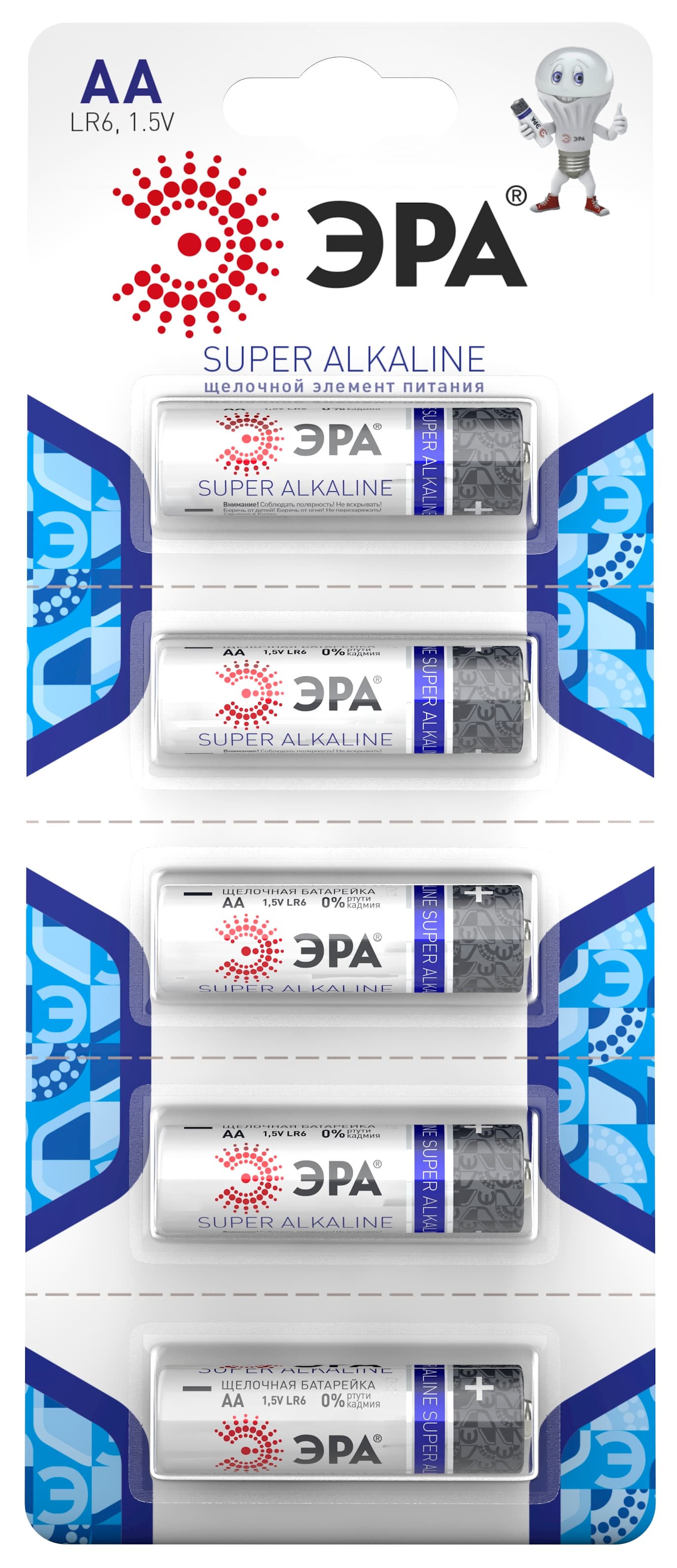 Батарейка LR6-5BL Strip (60/600/16800)