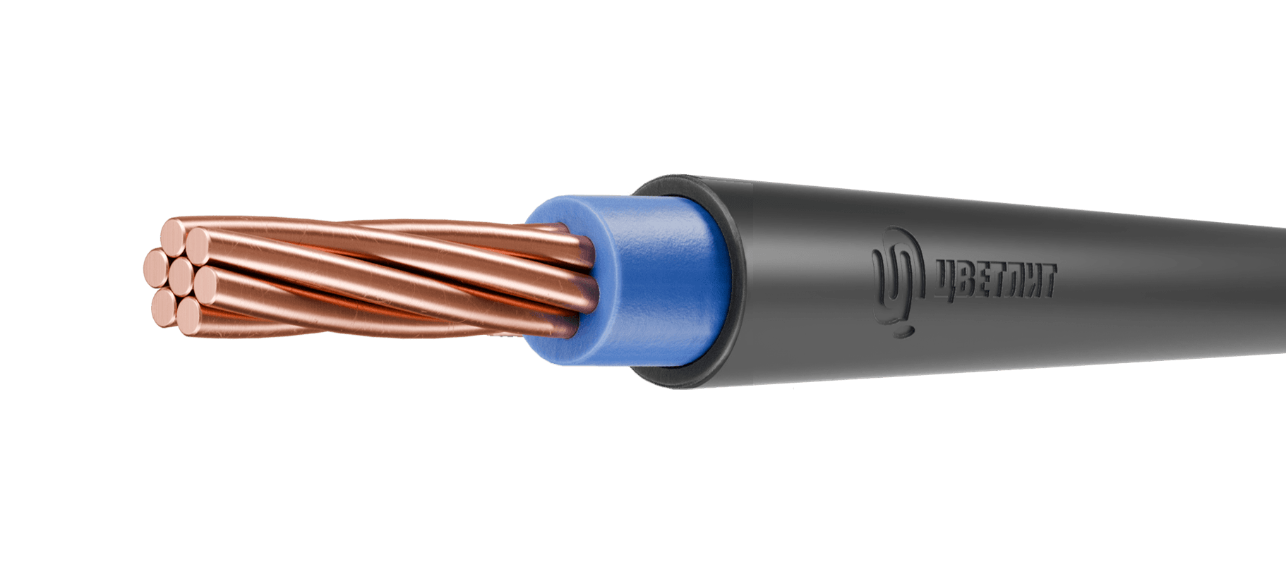 Кабель силовой ППГнг(A)-HF 1х150мк-1 синий ТРТС