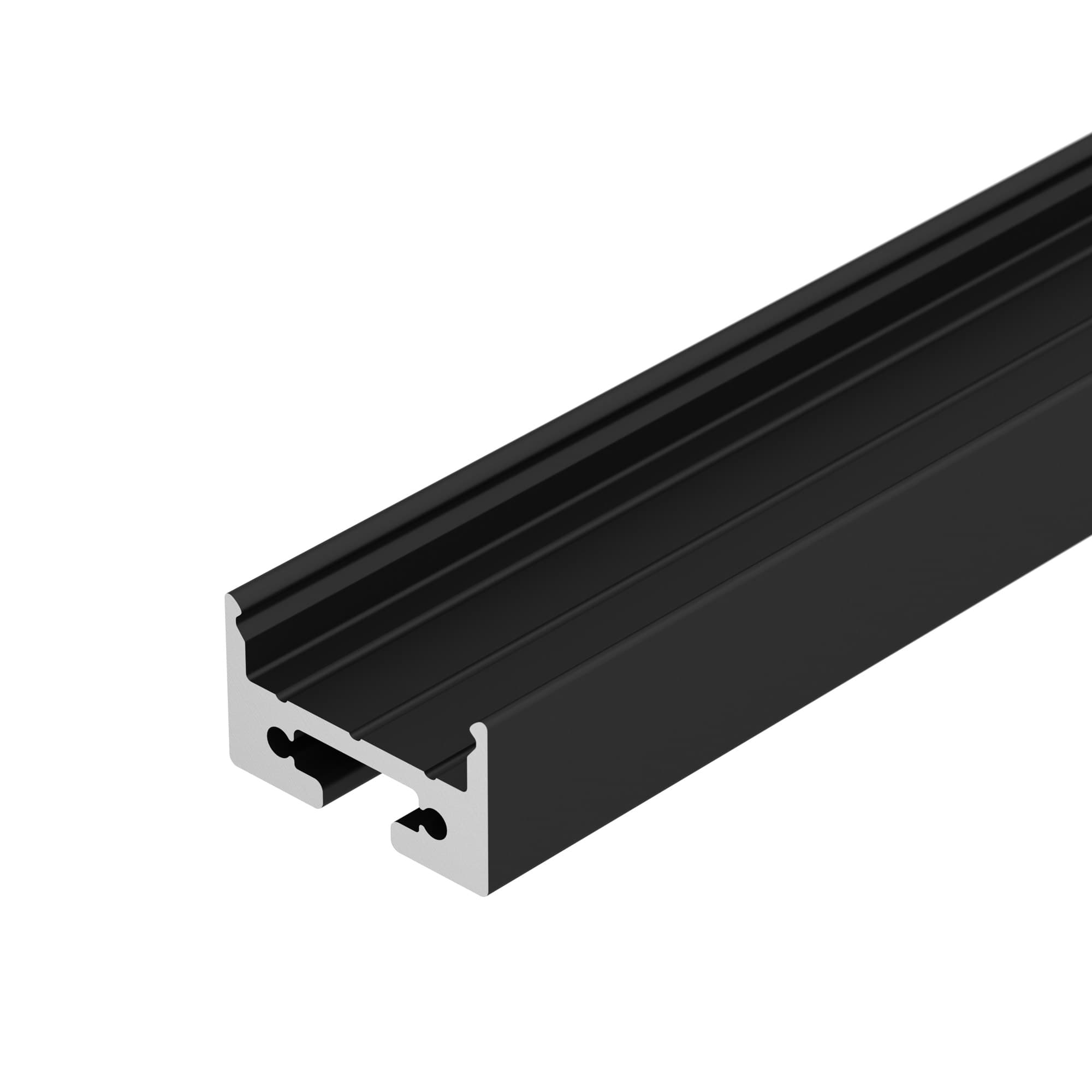 Профиль с экраном SL-LINE-2011M-2500 BLACK+OPAL ROUND (ARL, Алюминий)