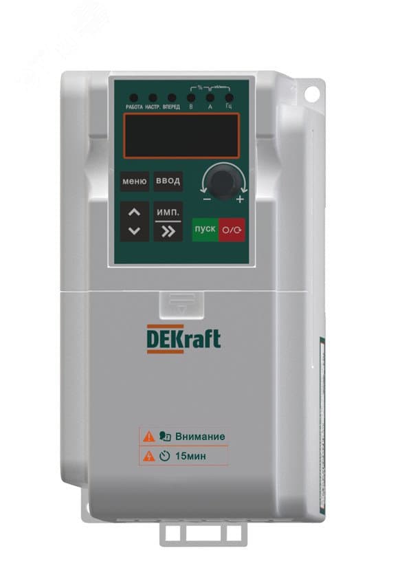 Преобразователь частоты DEKV060-0.75/1.5кВт 3 фазы 380В с торм. модулем