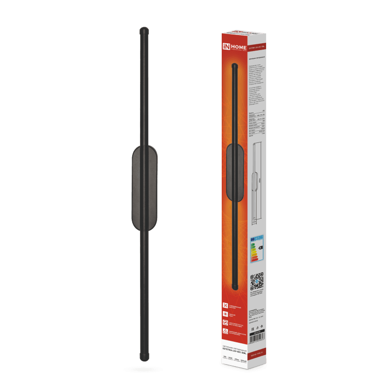 Светильник светодиодный ESTETIKA LUV-60C-30BL 10Вт 230В 3000K 700Лм 600х50x25 черный IN HOME