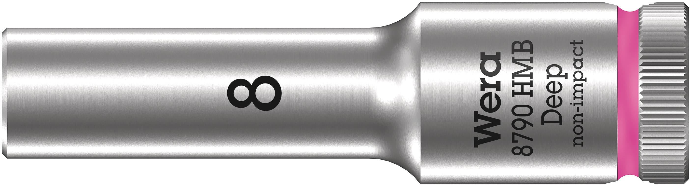Головка торцевая шестигранная 8790 HMB Deep DR 3/8 глубокая 8X64 мм