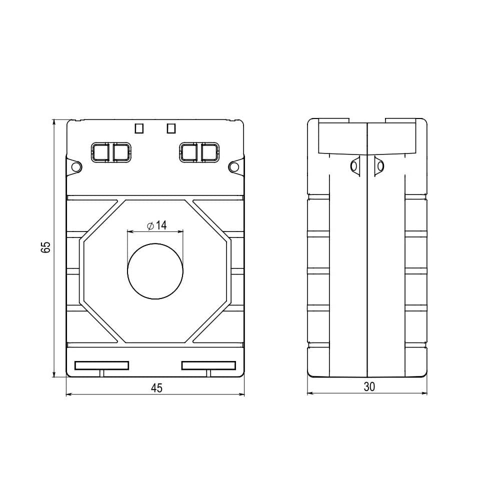Трансформатор тока CT14 300A, класс 0.5, 2.5ВА