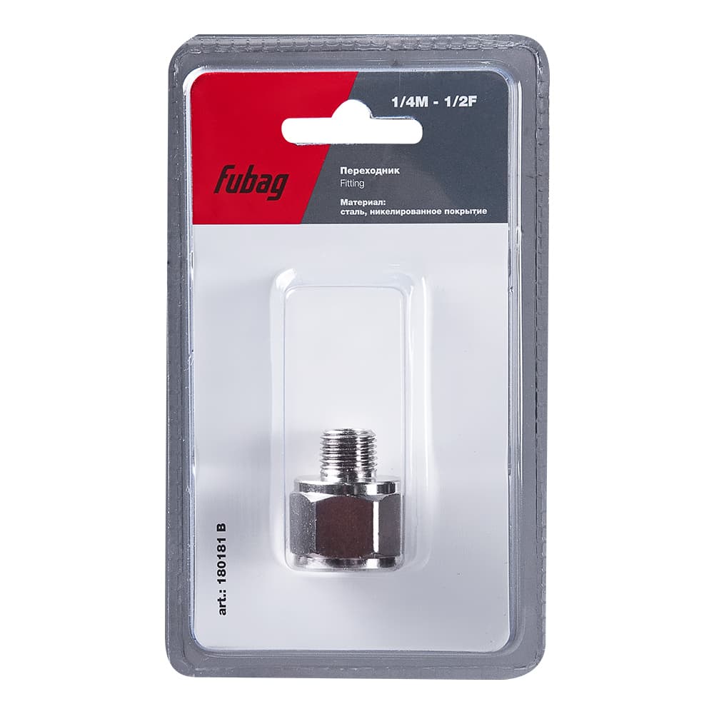 Переходник 1/4''M на 1/2''F блистер 1 шт
