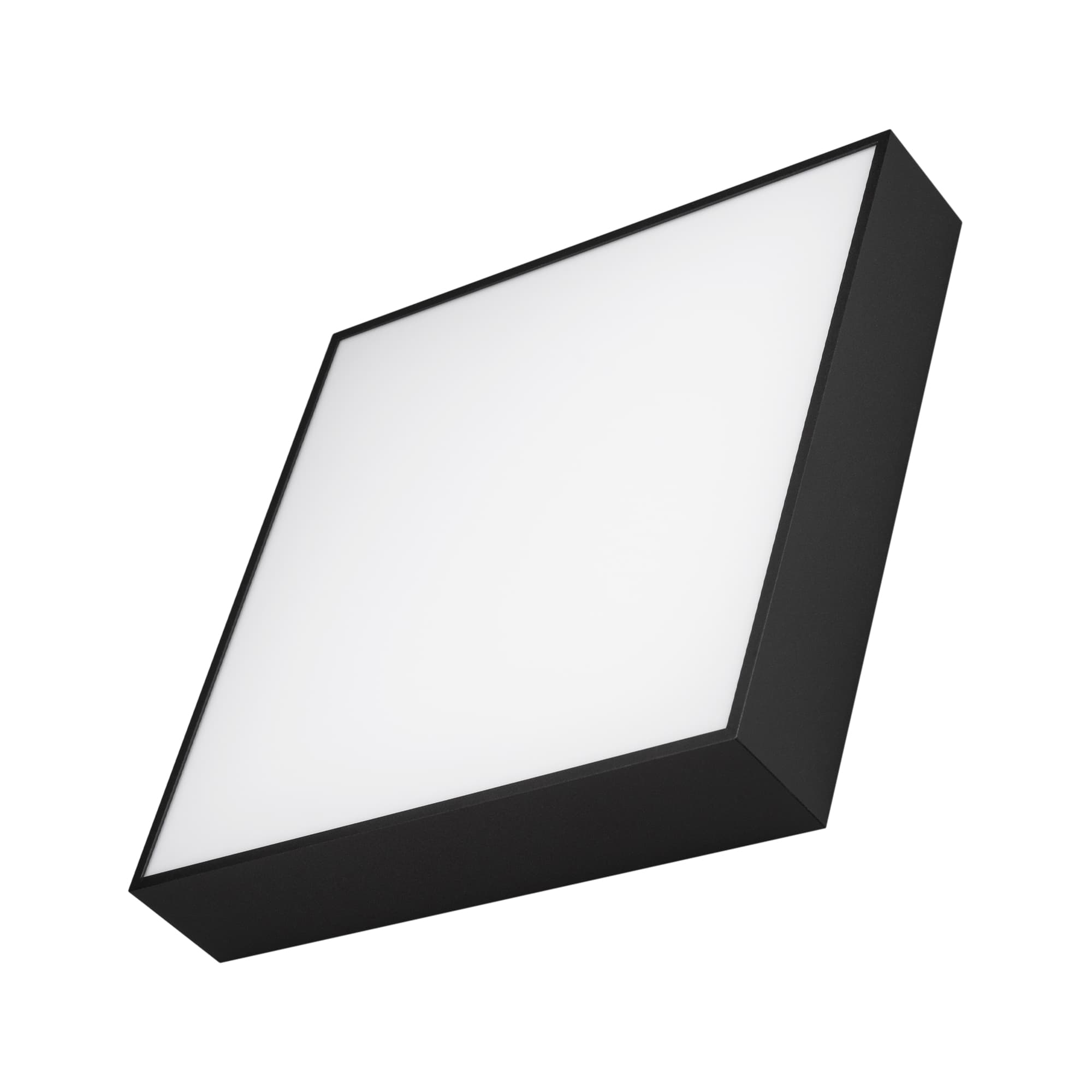 Светильник IM-QUADRO-EMERGENCY-3H-S350x350-33W Day4000 BK, 120 deg, 230V, IP40 металл, 2 года