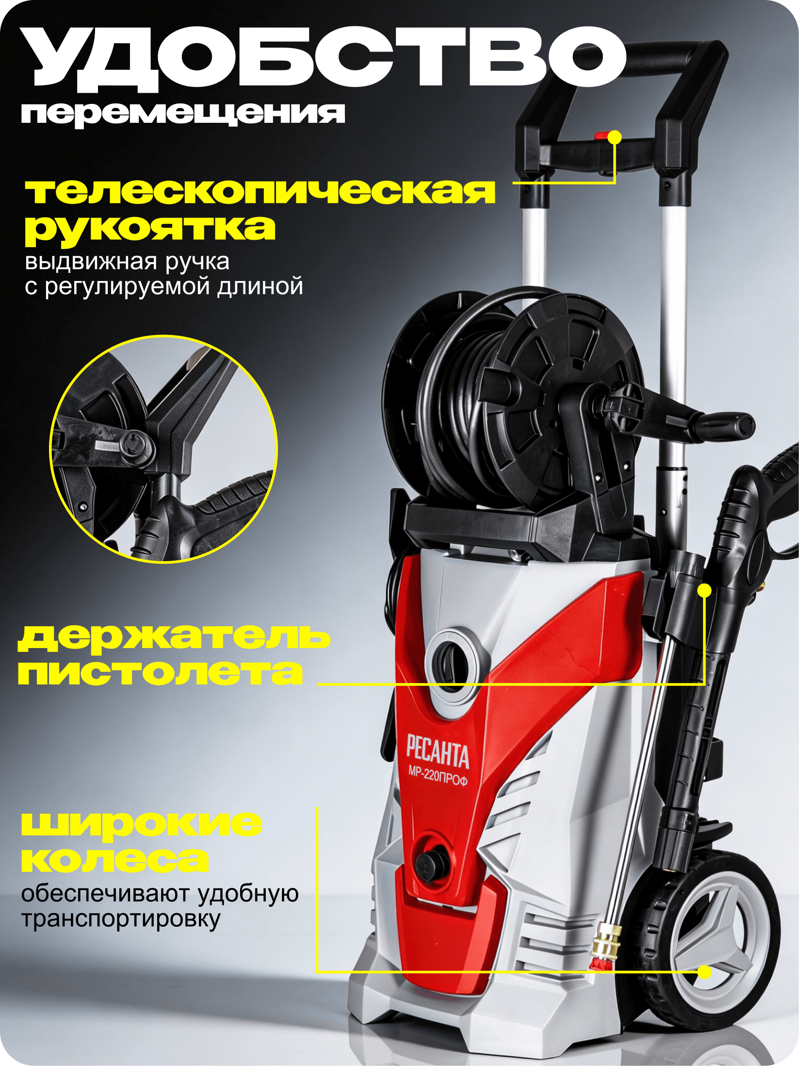 Мойка высокого давления МР-220ПРОФ