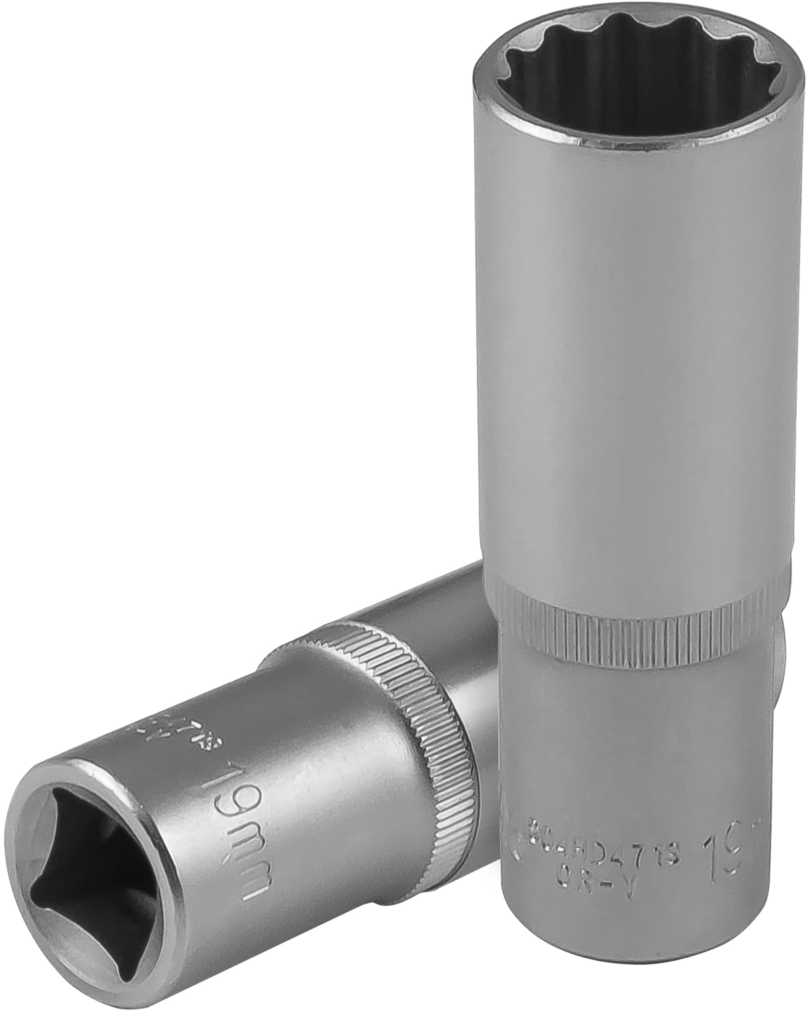 Головка торцевая глубокая 12-гранная 1/2''DR, 19 мм