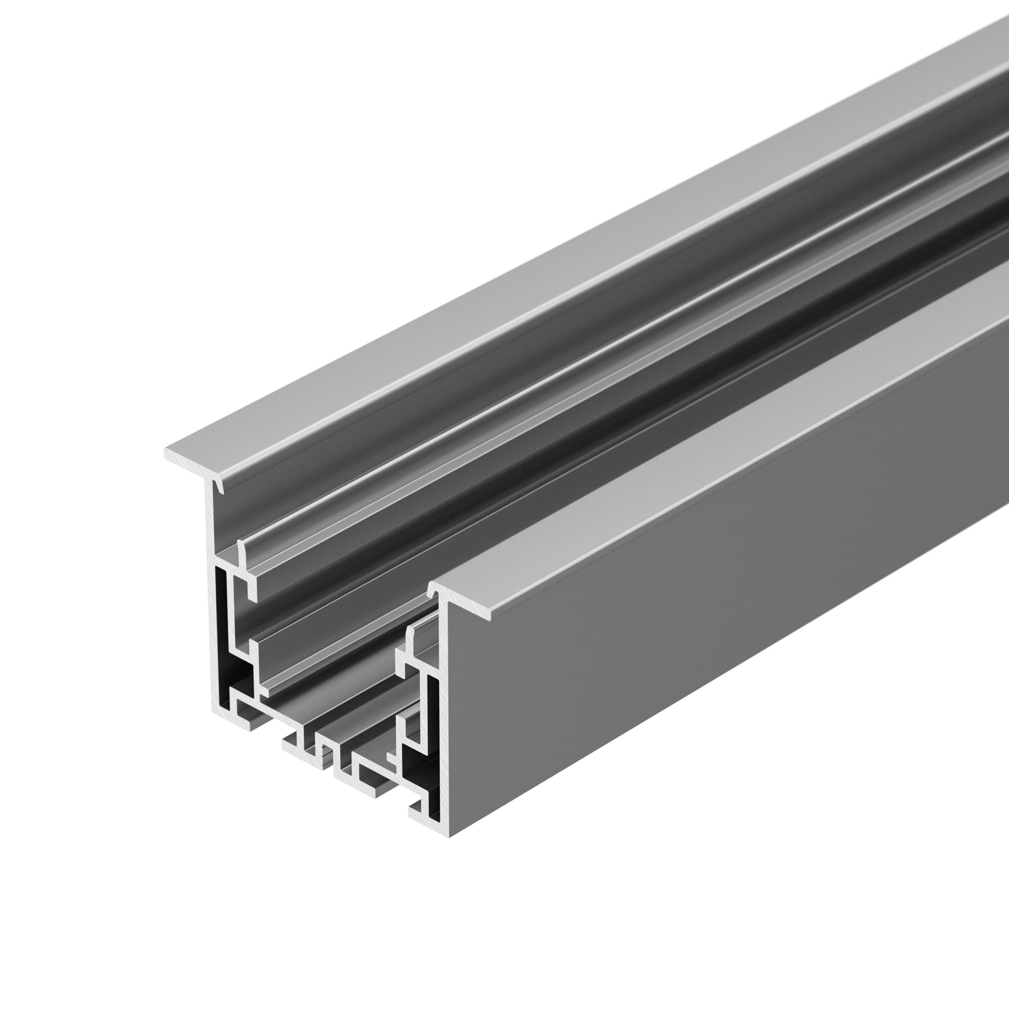 Профиль с экраном S2-LINIA55-F-2500 ANOD+OPAL (ARL, Алюминий)