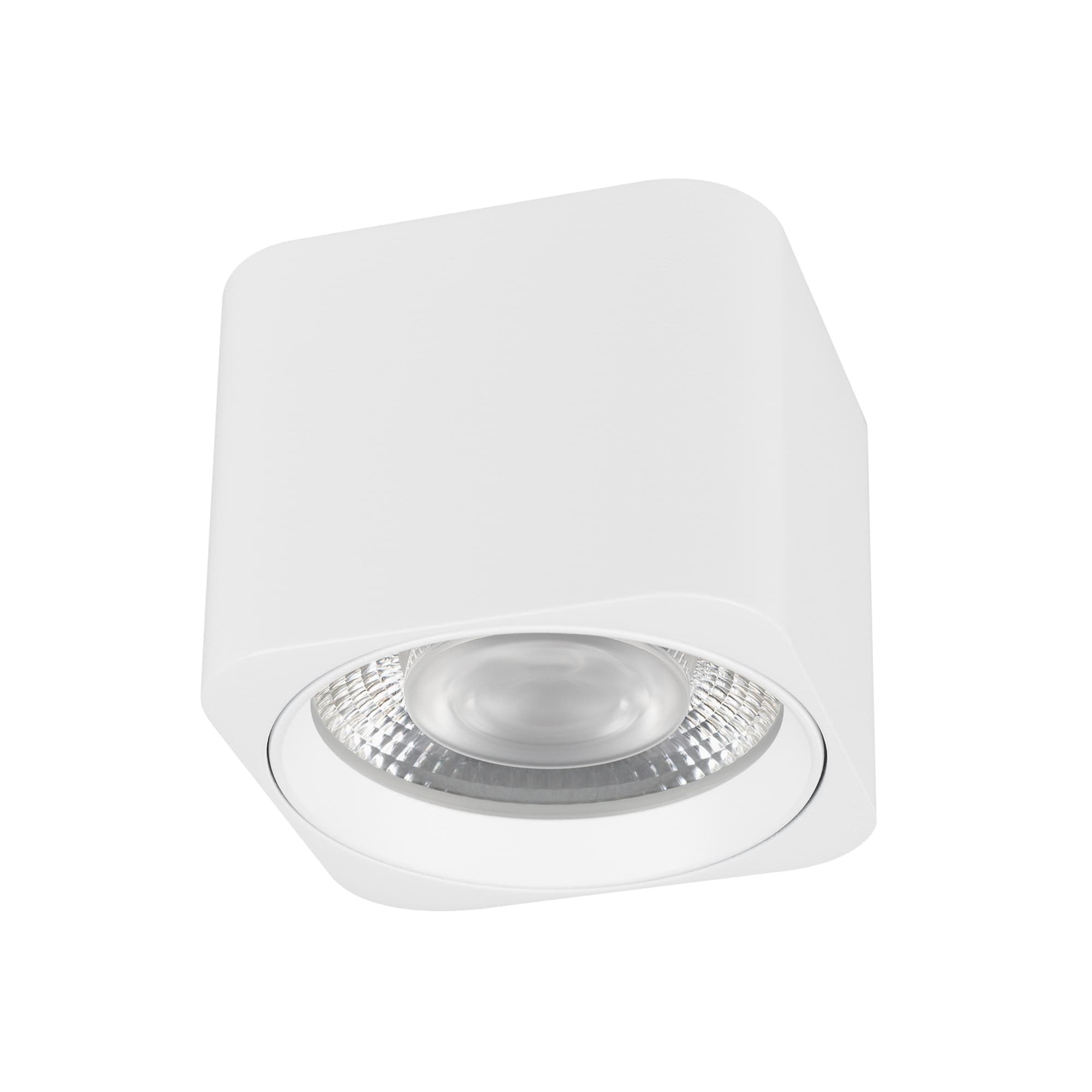 Светильник SP-DICE-S78x78-10W Warm3000 WH 24 deg 230V IP54 металл 5 лет