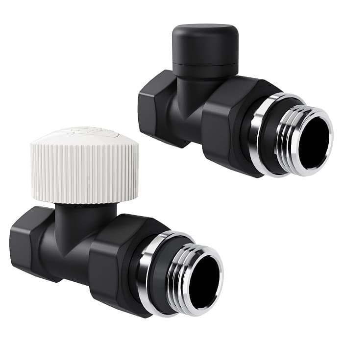 "Набор термостатический прямой Royal Thermo Design 1/2""М30х1,5 (Черный)"