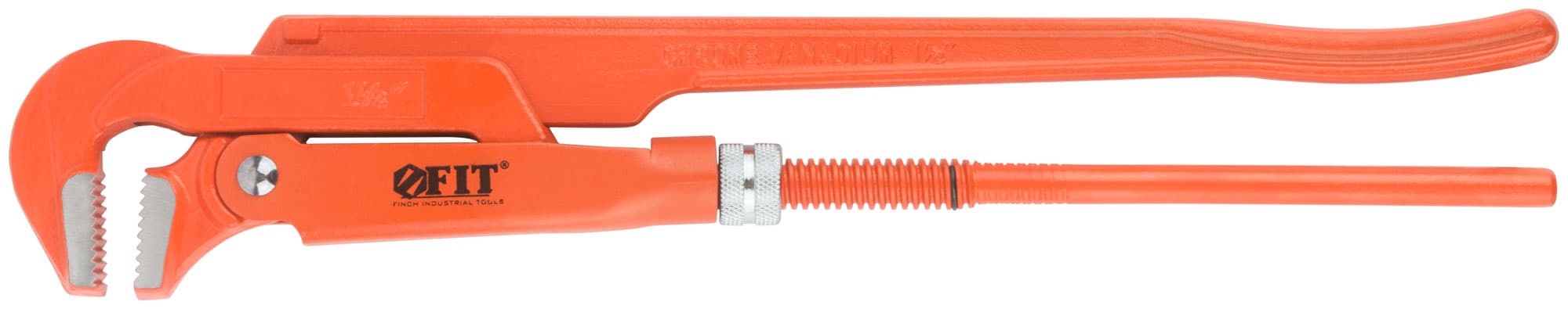 Ключ трубный газовый Профи 90 гр (тип L), CrV сталь 1.5'' (400 мм)