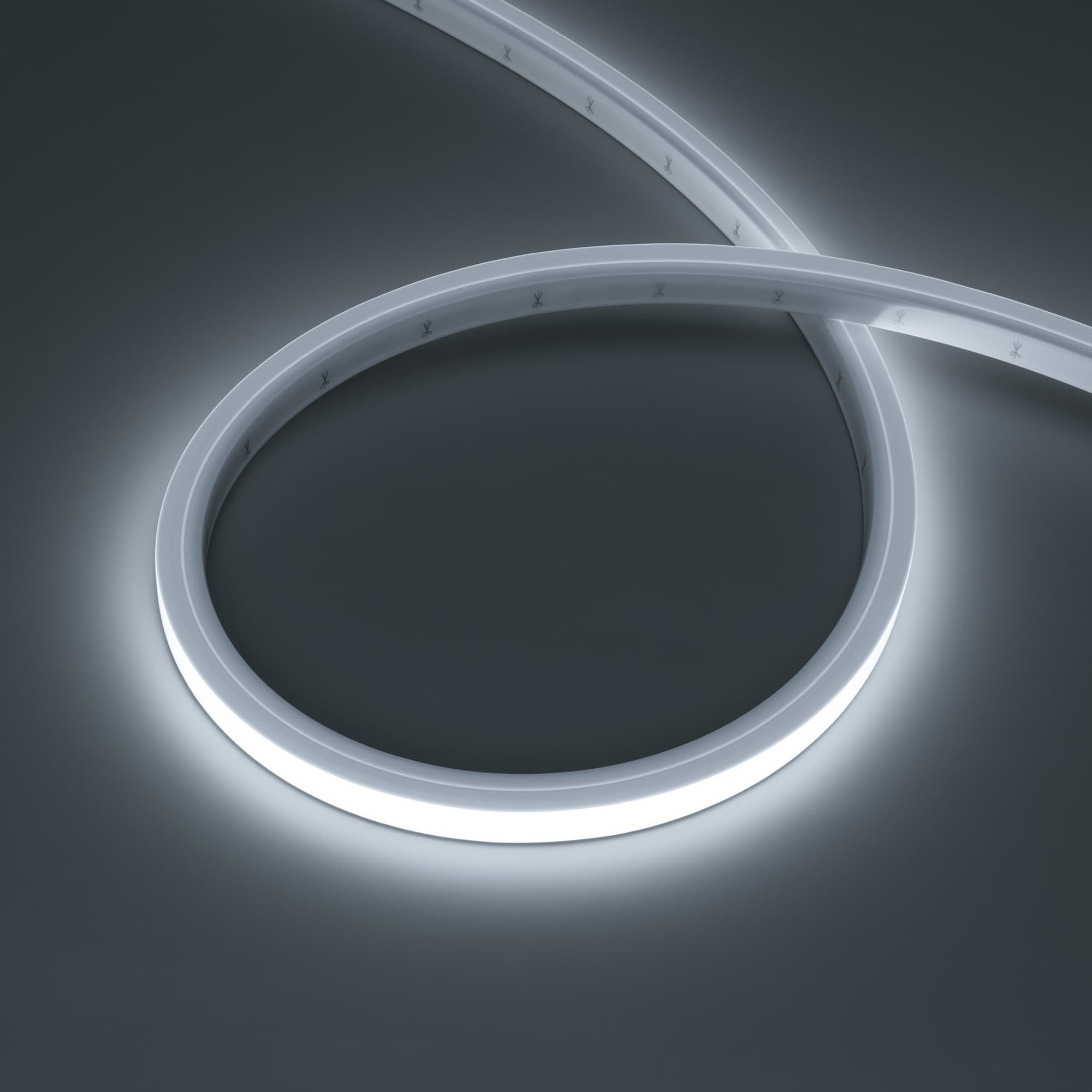 Лента светодиодная герметичная NOVA-TOP-PU-A120-16x15mm 24V White7200 (10 W/m, IP68, 5m, wire x2) (ARL, Полиуретан)