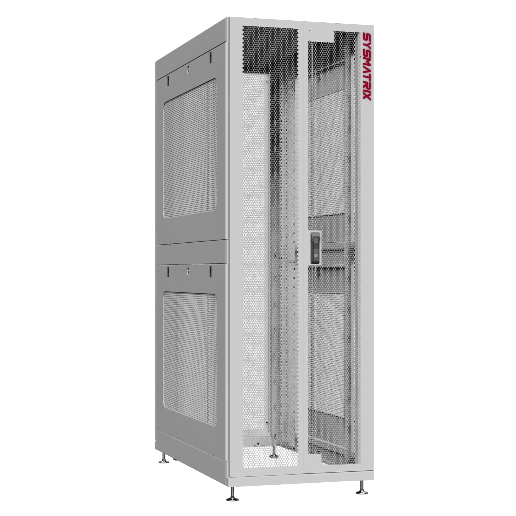 Шкаф серверный 24U 800х1200 передняя дверь: двустворчатая перфорированная IP20. задняя дверь: двустворчатая перфорированная IP20. боковые панели: перфорированные. цвет: серый RAL7035 