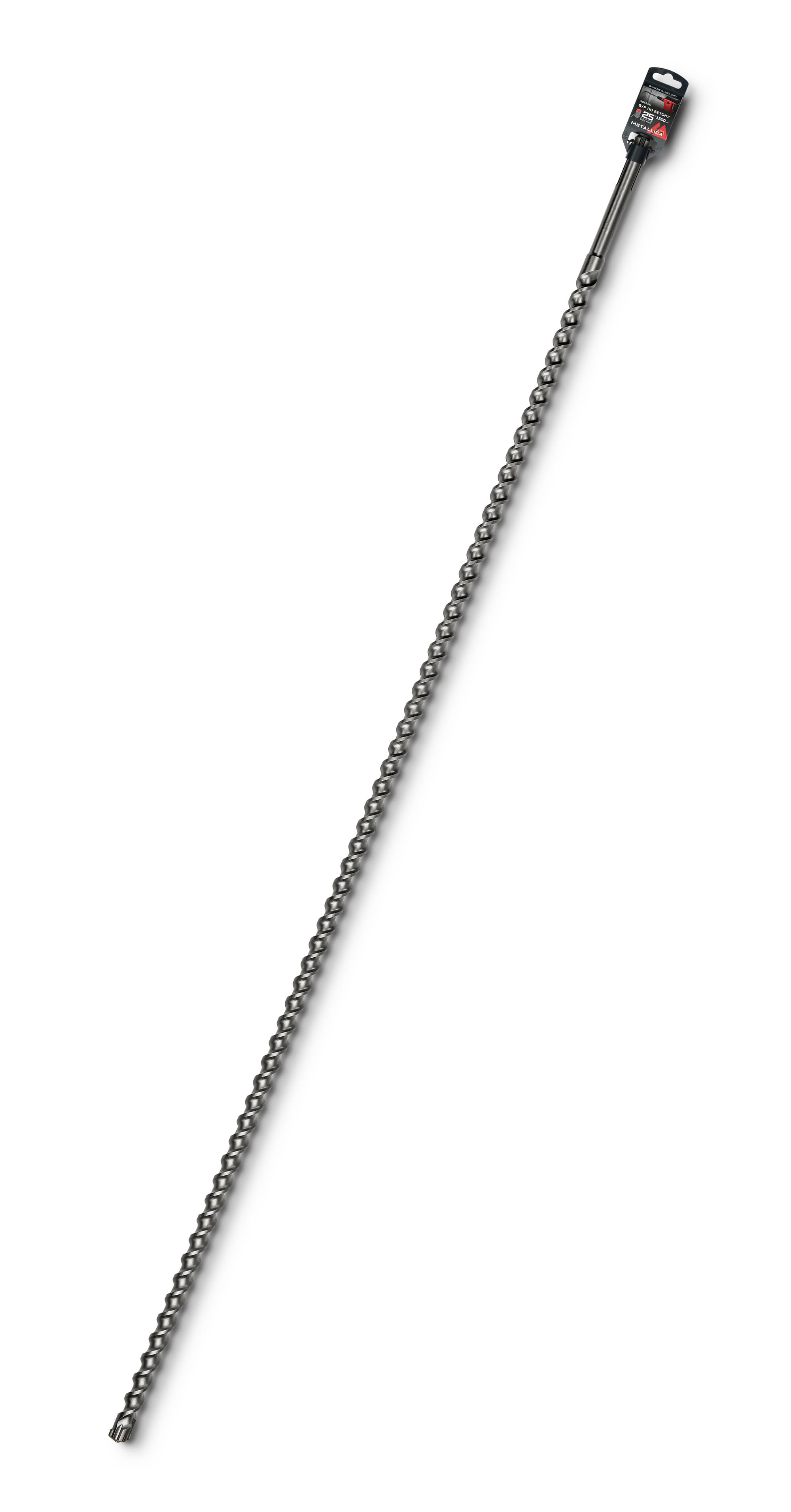 Бур по бетону SDS-max 25х1500/1360 мм, Х-напайка, 2 спирали