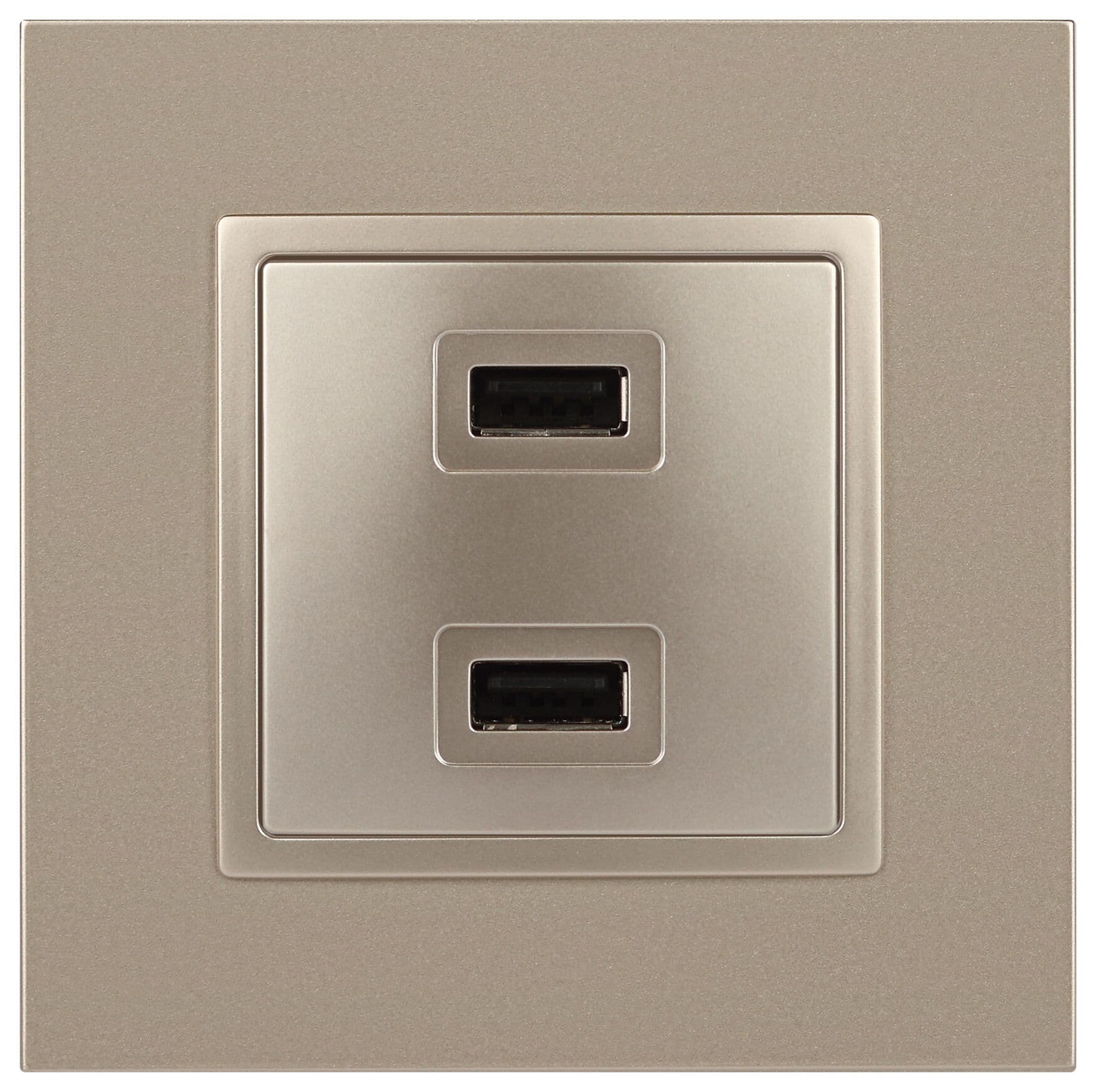 Устройство зарядное USB, 5В-2100мА, Эра Elegance, шампань, 14-4110-04