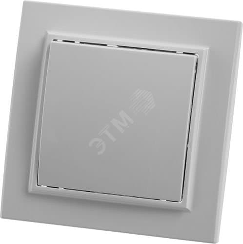 Выключатель 1-клавишный, 220V, 10А, белый, серия Эрна,