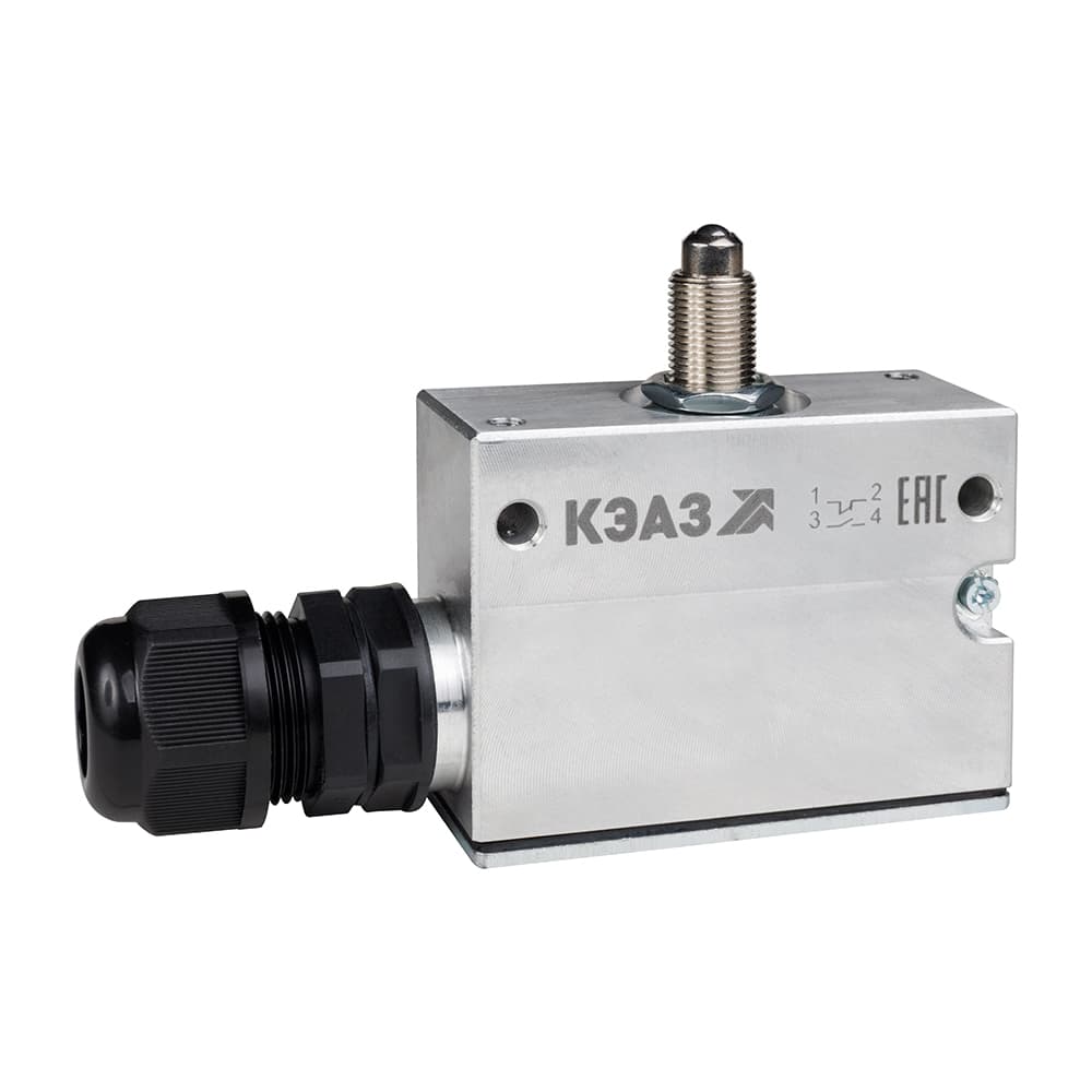 Микропереключатель МП-1205м/05 толкатель шарик крепление фронт гайками