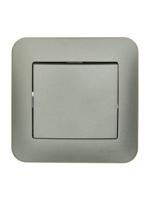 ASTI Выключатель 1кл., 10 А, платина Lezard 7081-3535-100