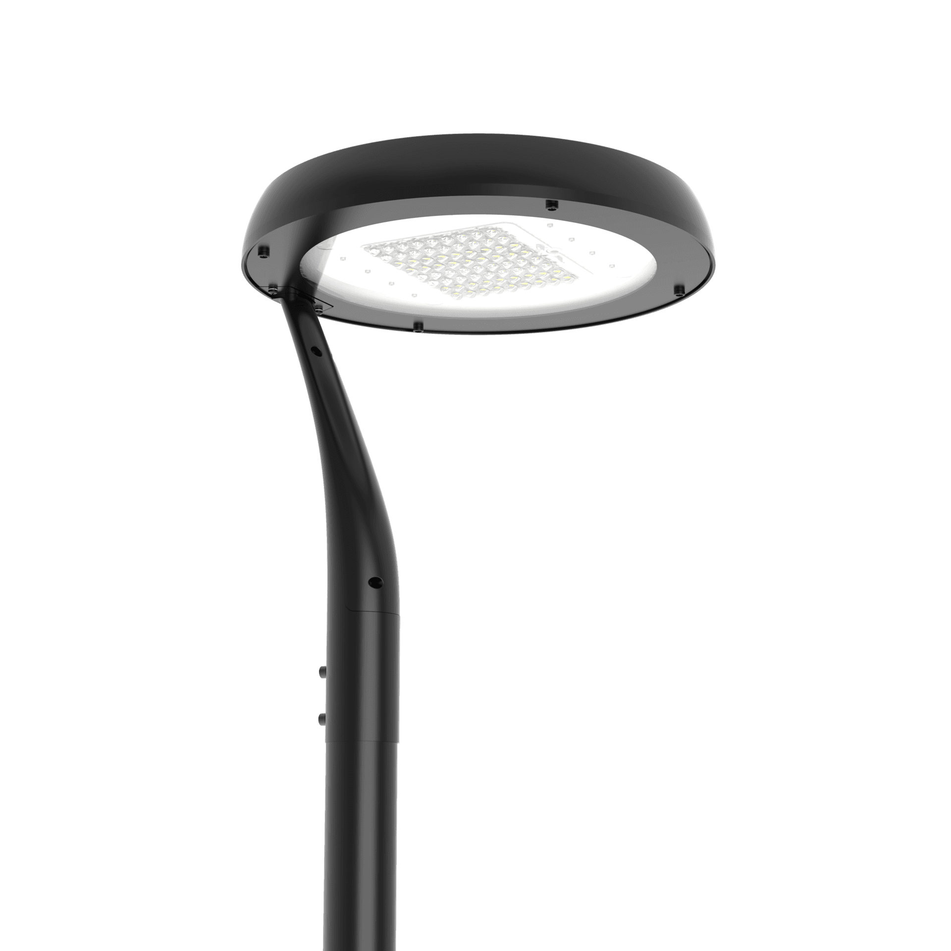 Светильник светодиодный IONIK Torsher парк 80 Вт Road 4000К IP66 RAL9005 черный