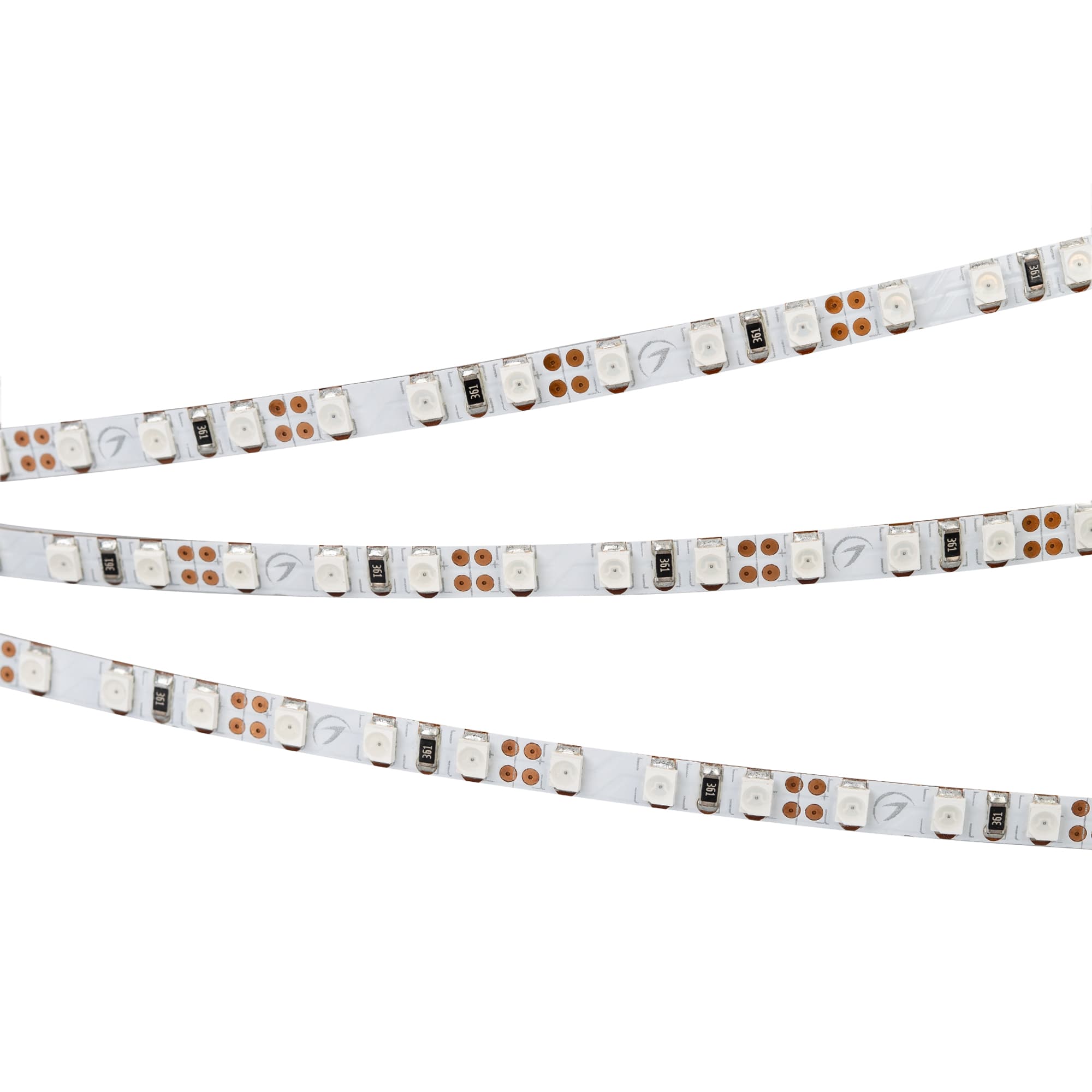 Лента светодиодная 9,6 Вт/м 12В IP20 Зелёный 120LED/м RT-A120-5mm SMD 2835 5 м
