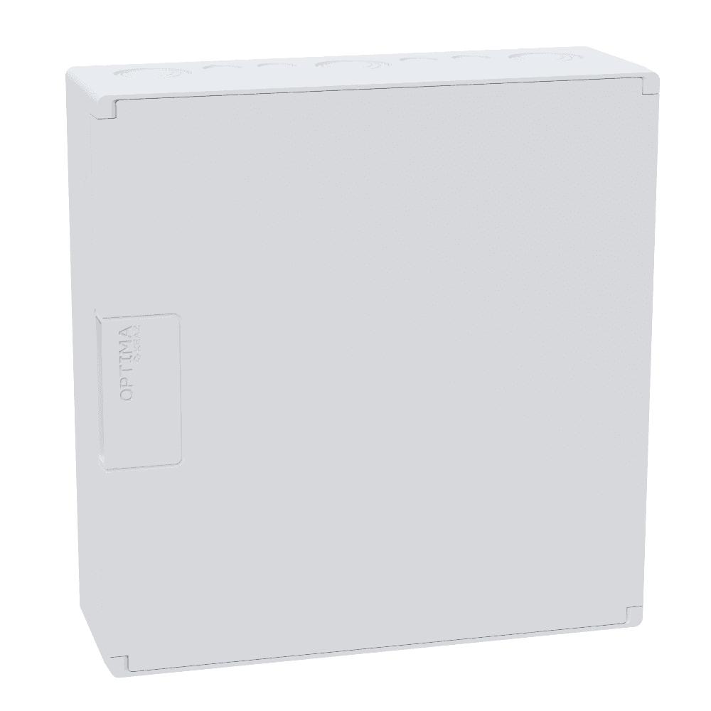 Щит ЩРН-п-12 пластиковый распред. OptiBox Pro 12-NNR-IP40 12м. навесной с пласт. белой дверцей  IP40