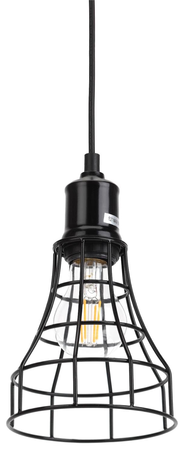 Подвес PL10 BK металл, E27, max 60W, d135 мм, черный (20/240)